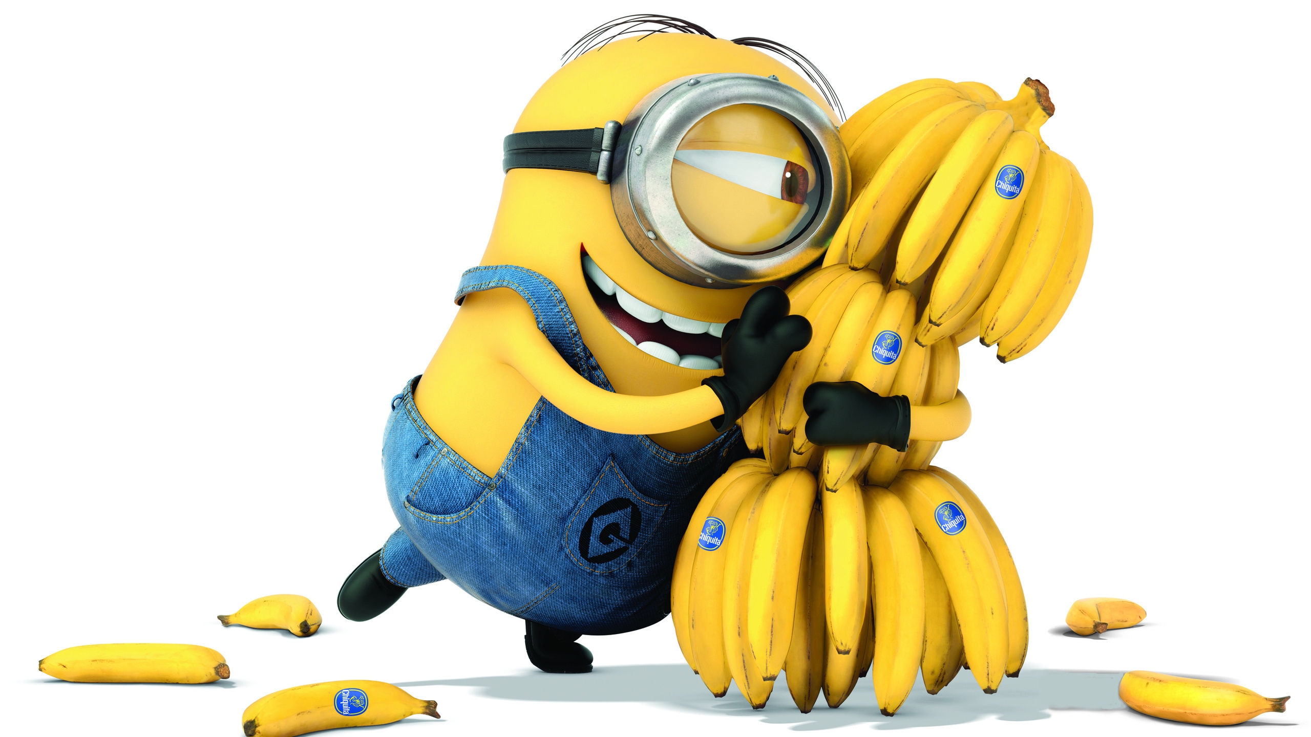 Minion With Bananas - HD Wallpaper 