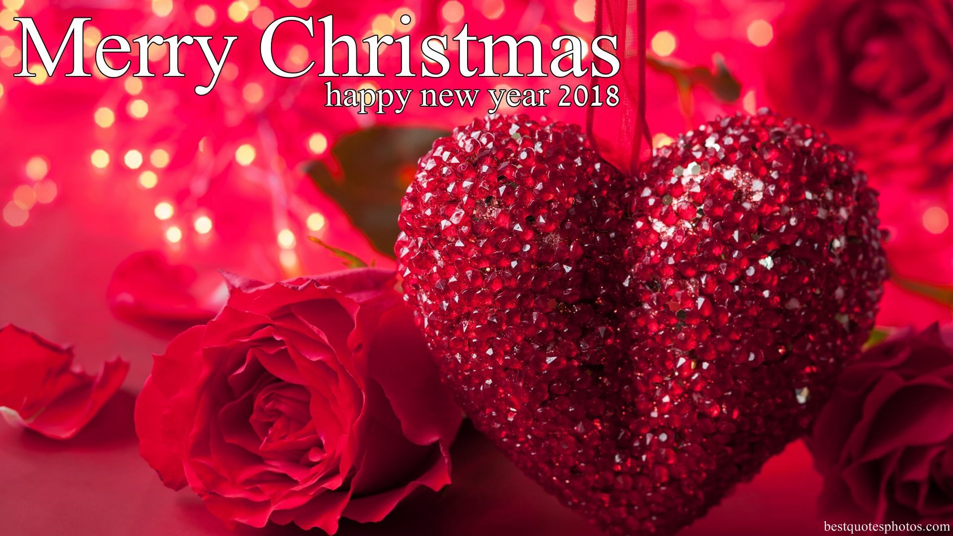 Happy New Year 2018 Merry Christmas Festival Love Hd - Love Photos Download 2018 - HD Wallpaper 