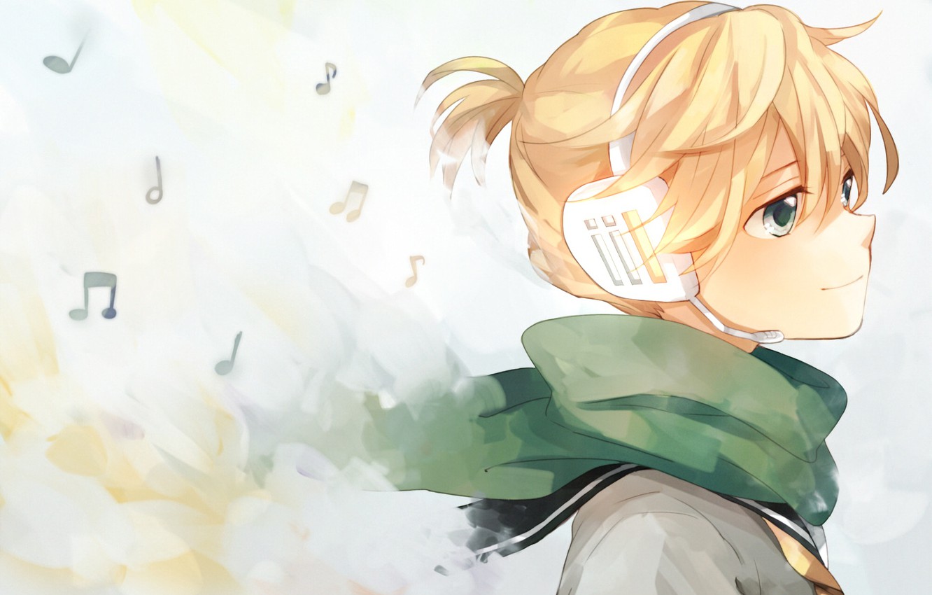Photo Wallpaper Anime, Boy, Art, Guy, Vocaloid, Vocaloid, - 鏡 音 雙 子 頭像 - HD Wallpaper 