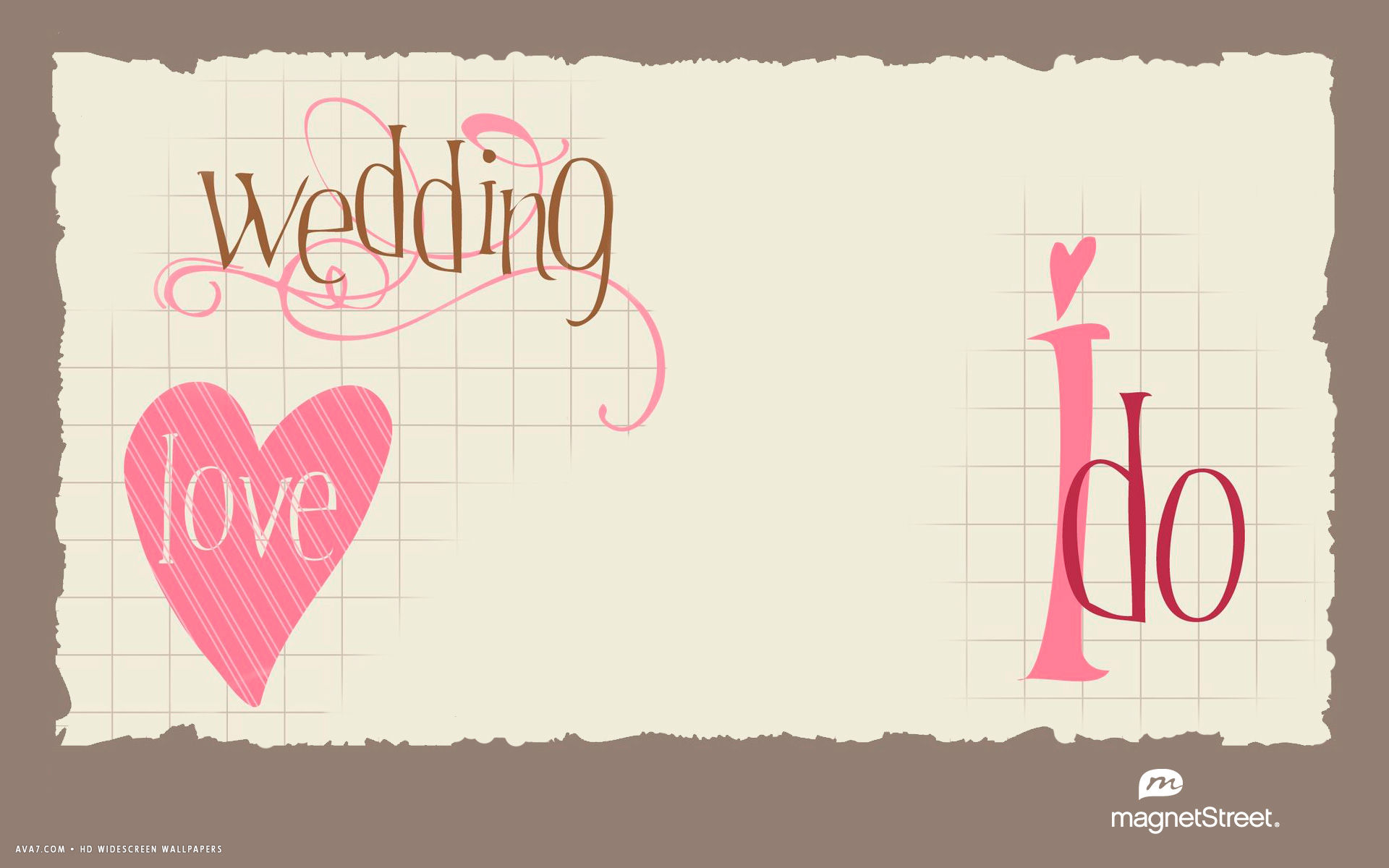 Wedding Love I Do Heart Card Letters Words Hd Widescreen - HD Wallpaper 