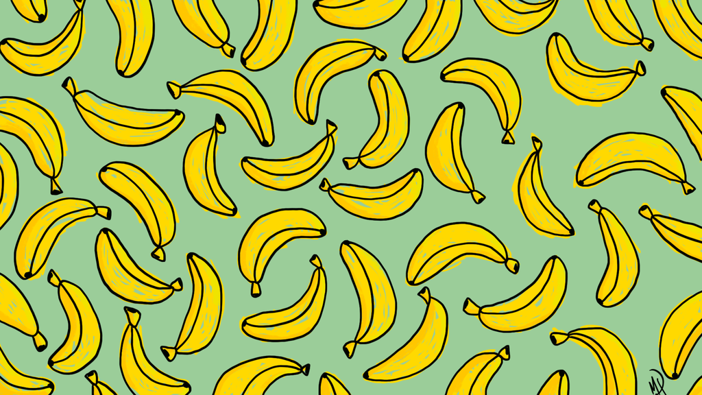 Banana Desktop Background - HD Wallpaper 