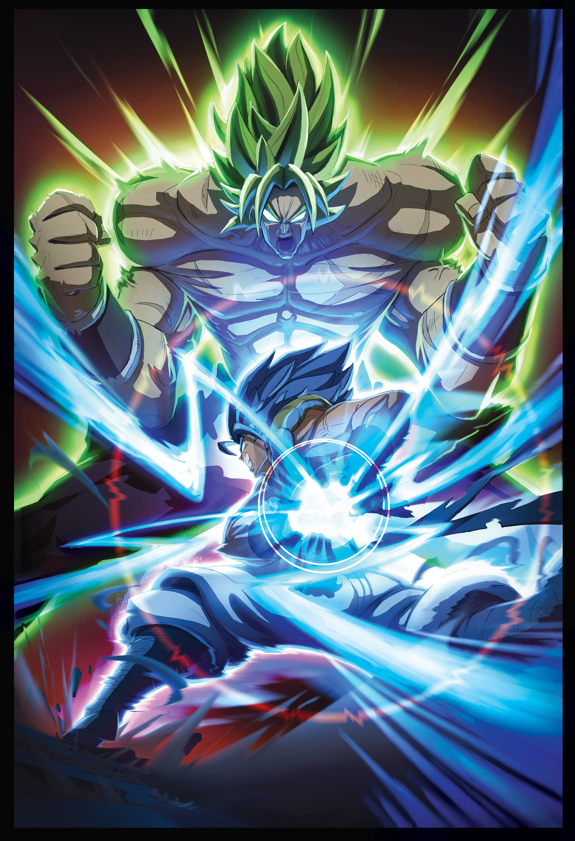 Gogeta Blue Vs Broly - HD Wallpaper 