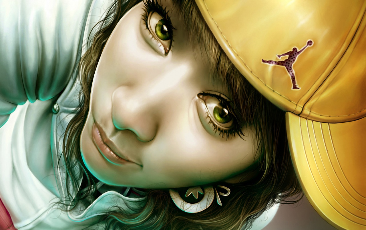 3d Cow Girl Wallpapers - Chica Ojos Verdes Asiatica - HD Wallpaper 