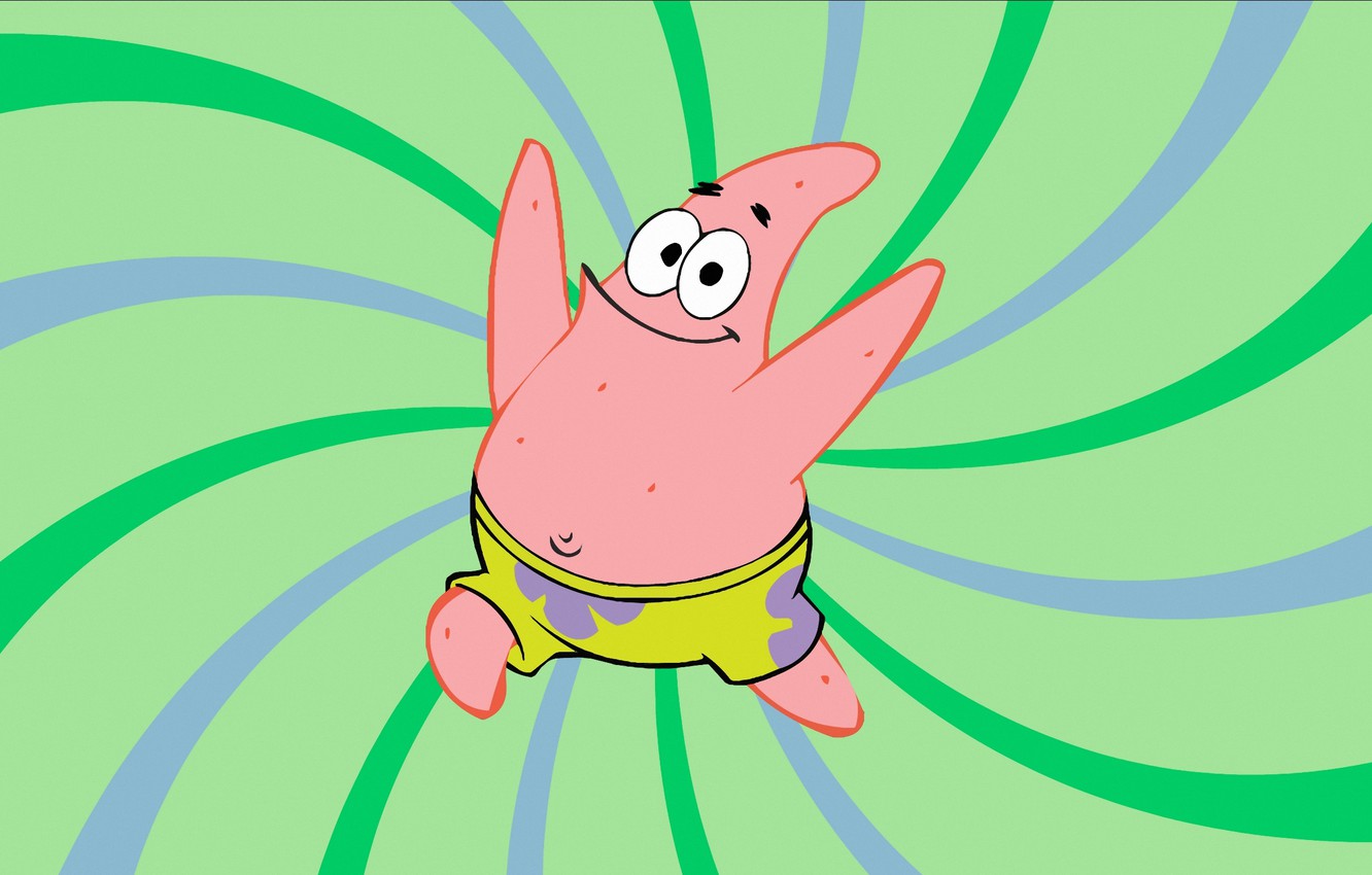 Photo Wallpaper Cartoon, Spongebob, Rakhmet95, Patrick, - Patrick Star With Background - HD Wallpaper 