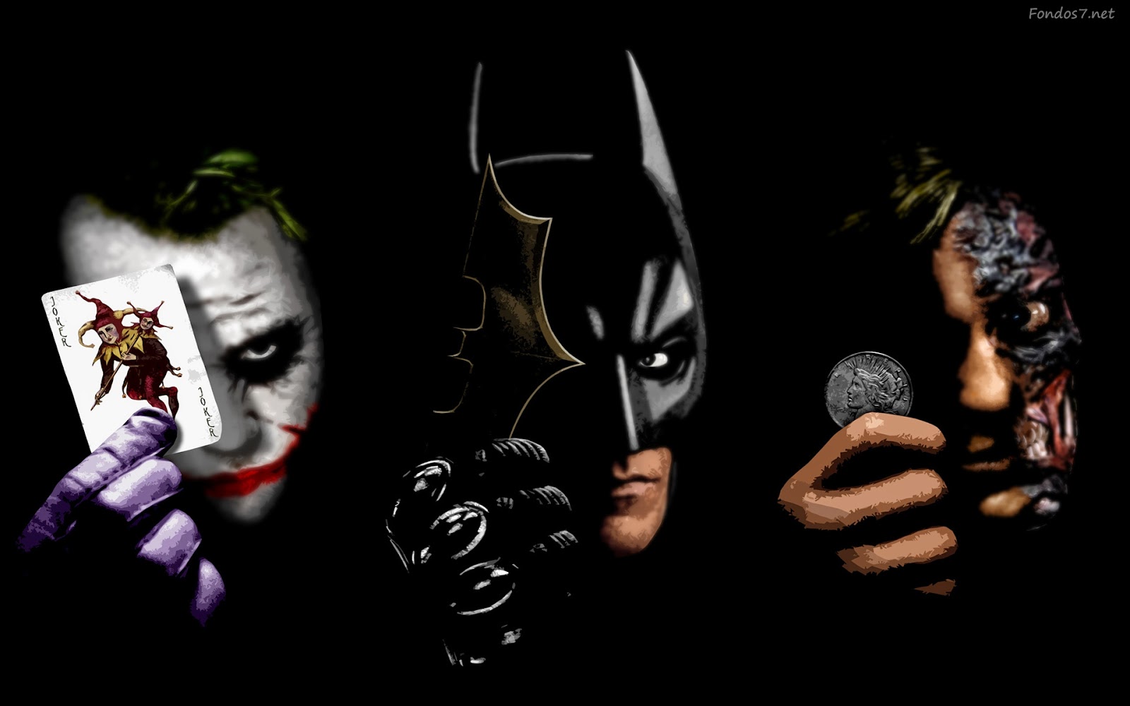 Dark Knight Batman Joker Harvey Dent - HD Wallpaper 