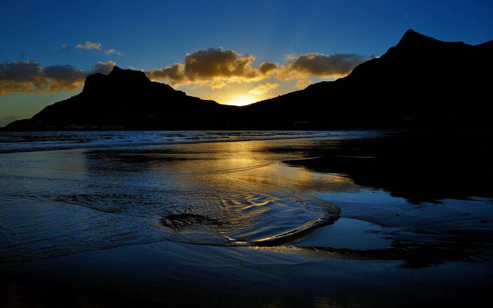 Browse Home Wallpapers Wonderful Hd Wallpapers For - Hout Bay Beach Sunset - HD Wallpaper 