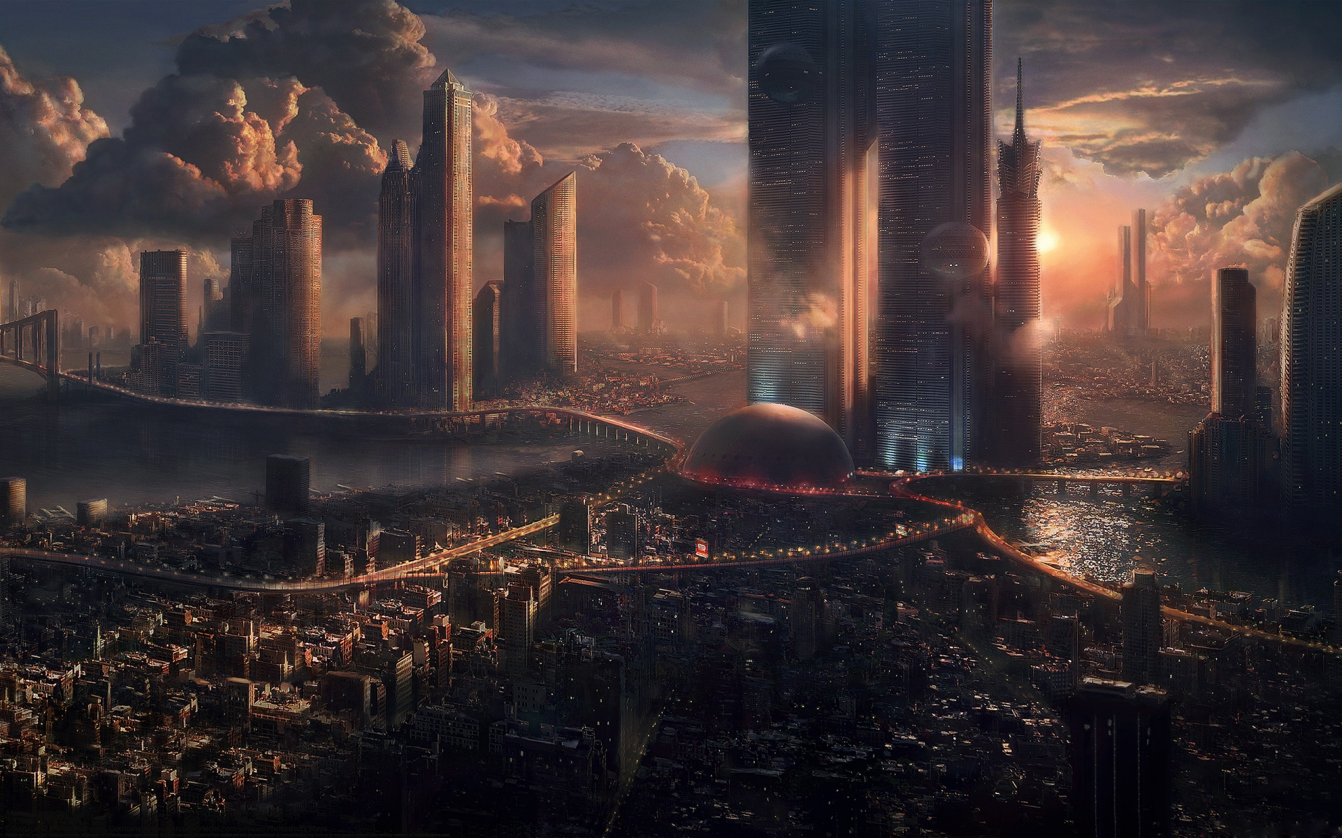 Sci Fi Cities - HD Wallpaper 