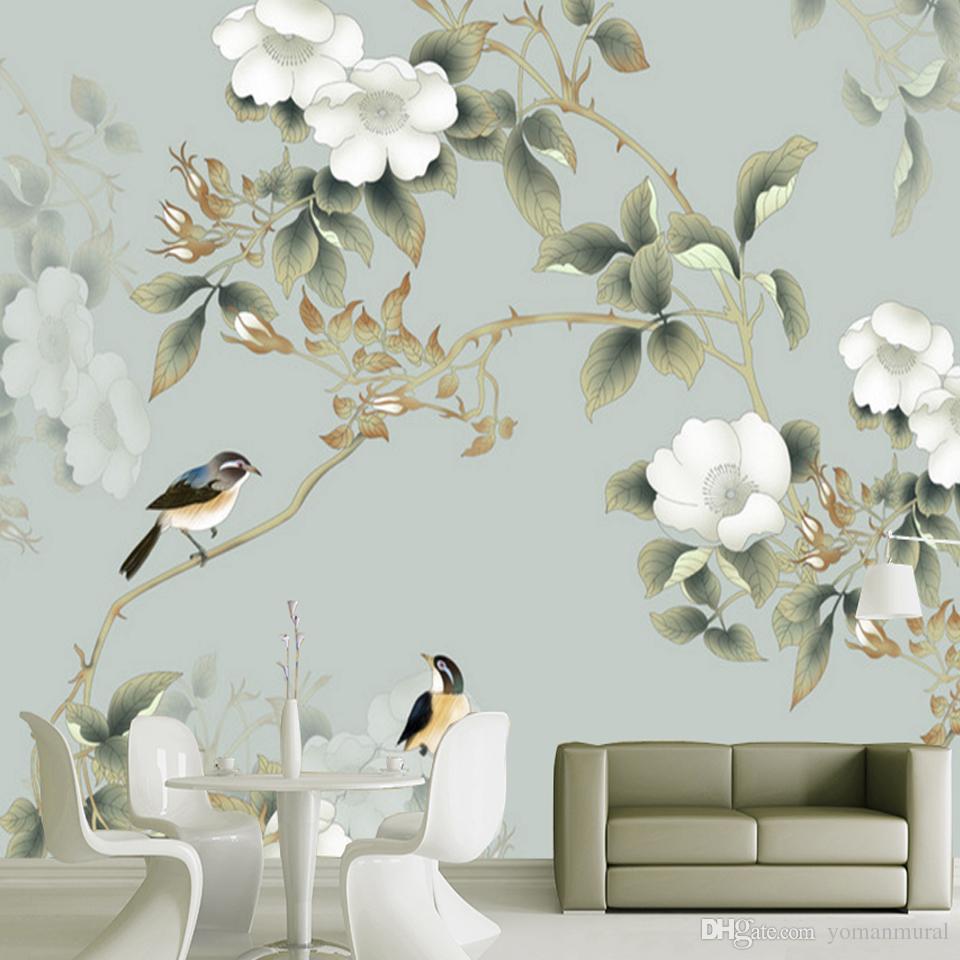 Hand Painted Living Room Murals - HD Wallpaper 