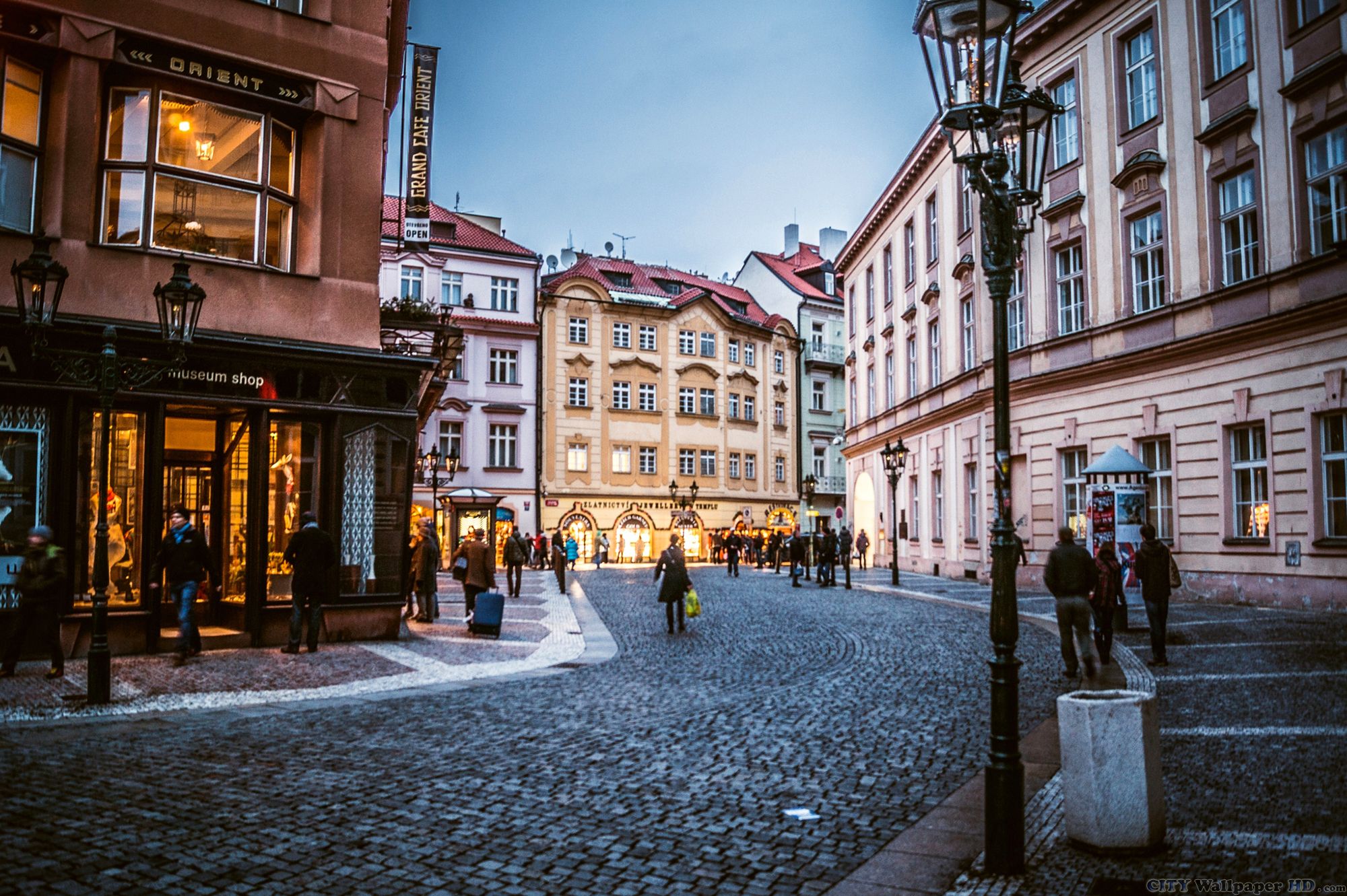Attractive Wallpaper With The Image Of The Old District - Prague Quartier Stare Mesto - HD Wallpaper 