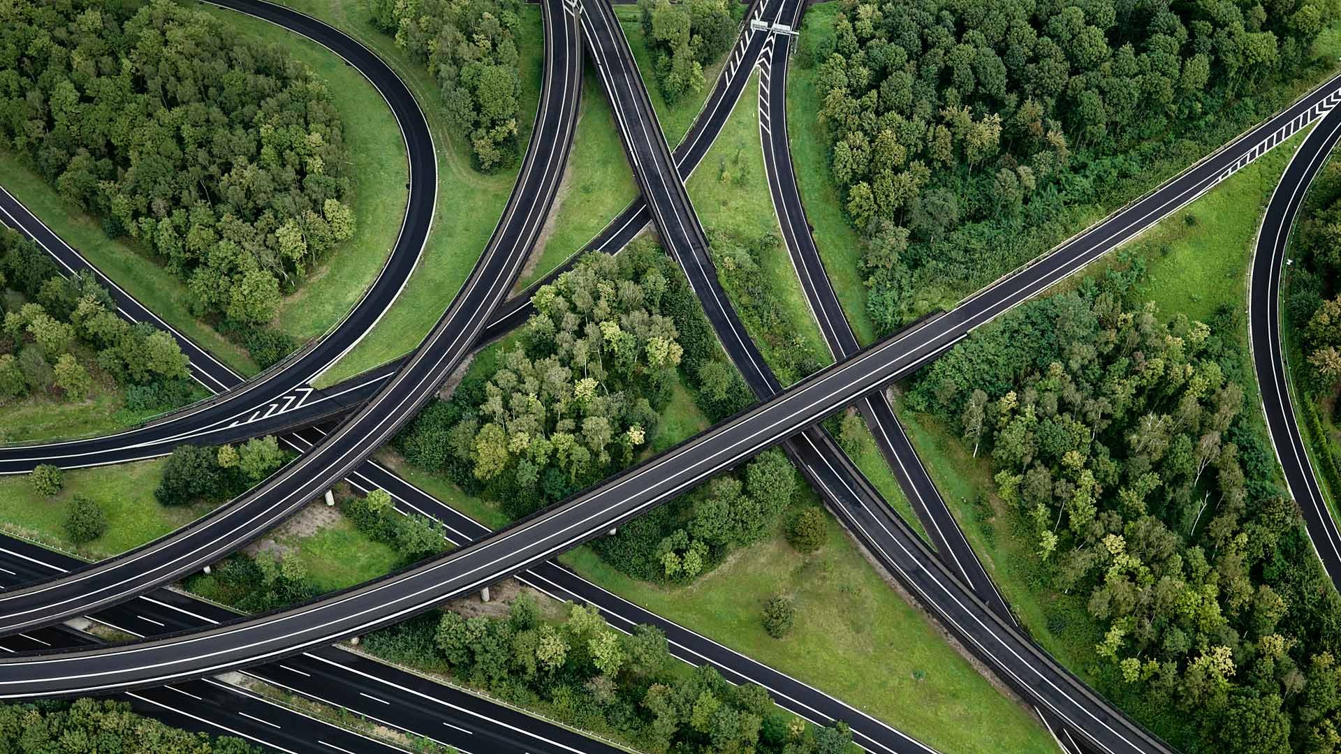 Free Wallpapers Bing Daily Hd Desktop Images Amazing - Aerial View Of Roads - HD Wallpaper 