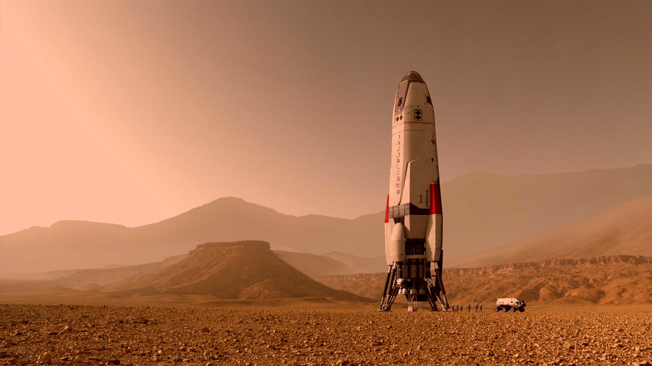 Mars wallpaper hd rocket on mars 2264x1274 wallpaper teahub io