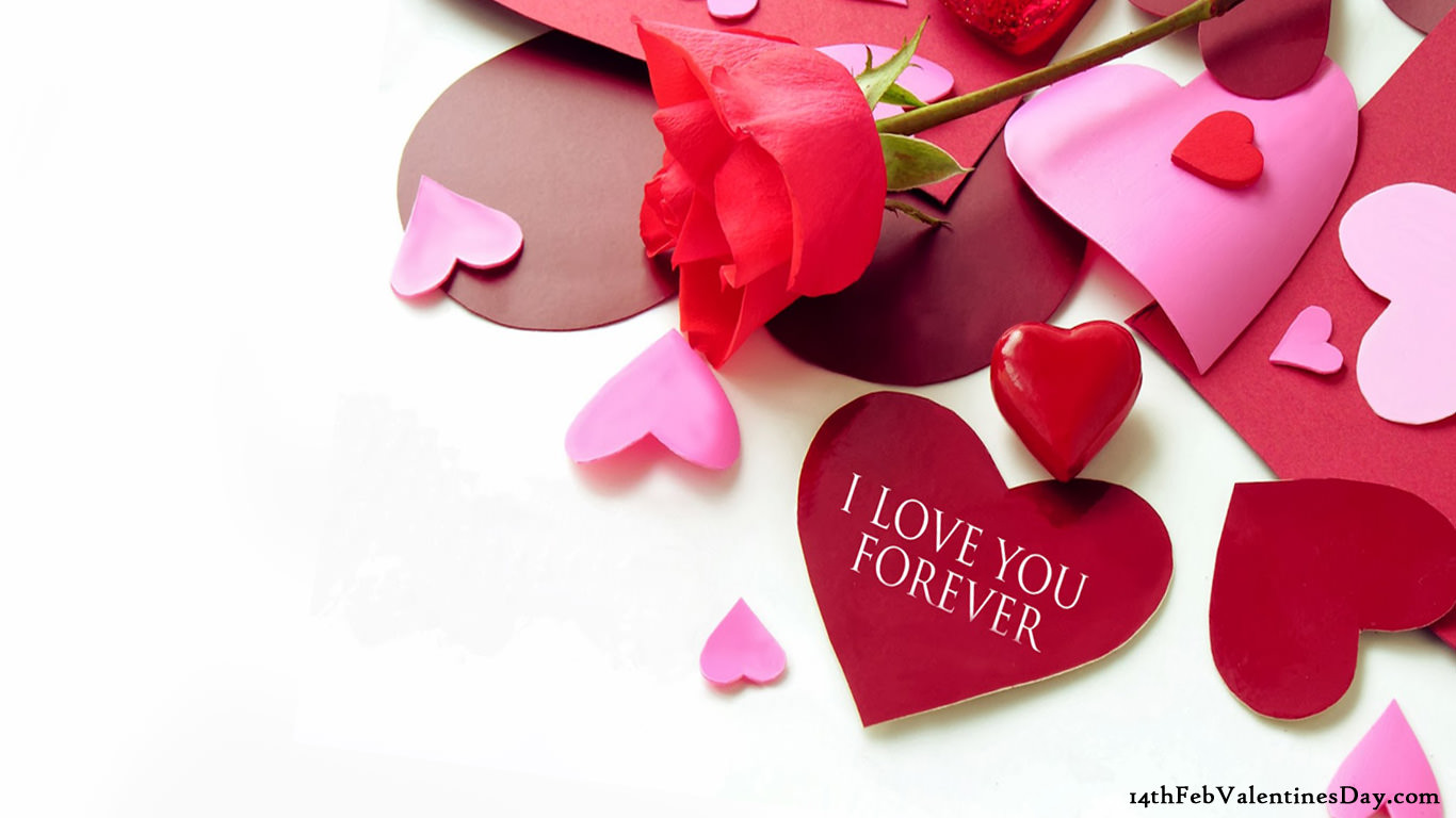 Rose Heart Wallpaper Or 14th February - Best I Love U - HD Wallpaper 