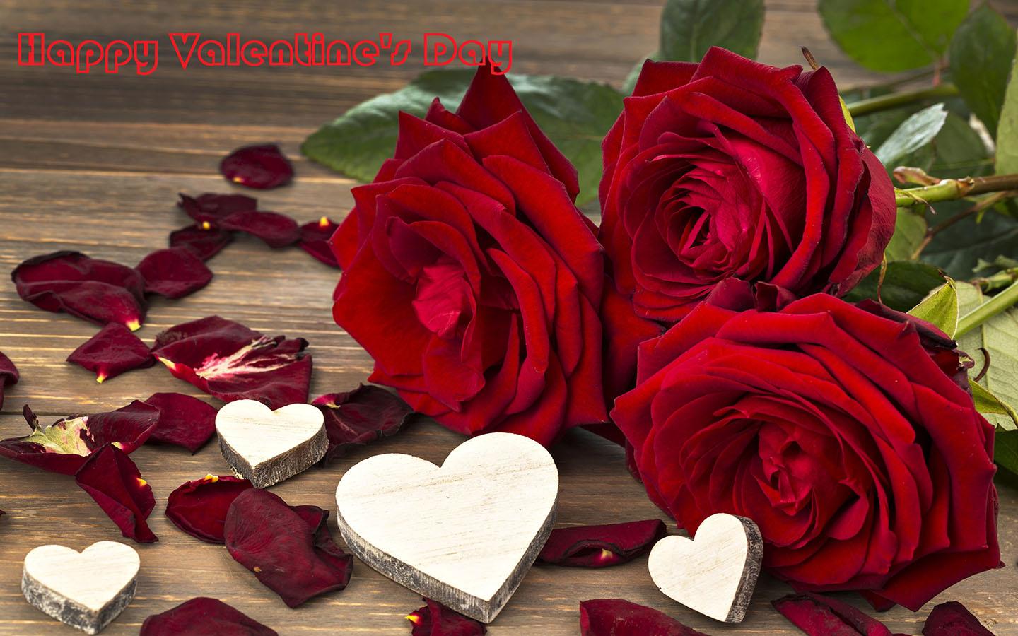 Valentine Day Roses - Happy Valentines Day Rose - HD Wallpaper 