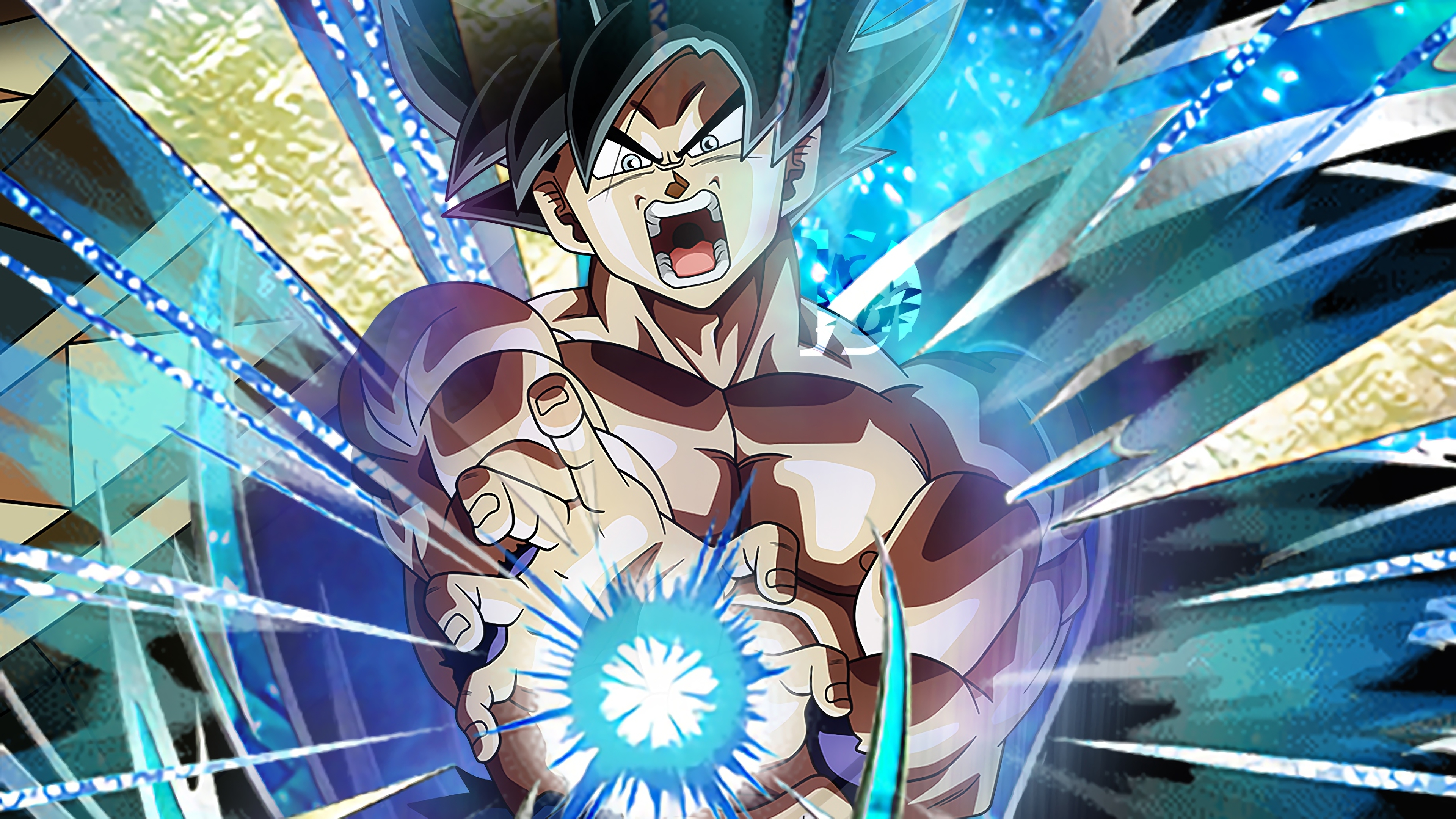 Goku Kamehameha Ultra Instinct Kamehameha Mastered - HD Wallpaper 