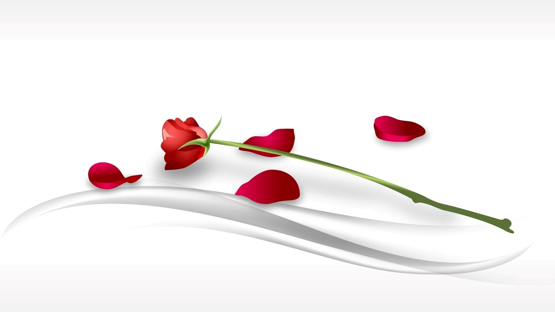 Symbol Of Love Red Rose - Red Rose Abstract Background - HD Wallpaper 