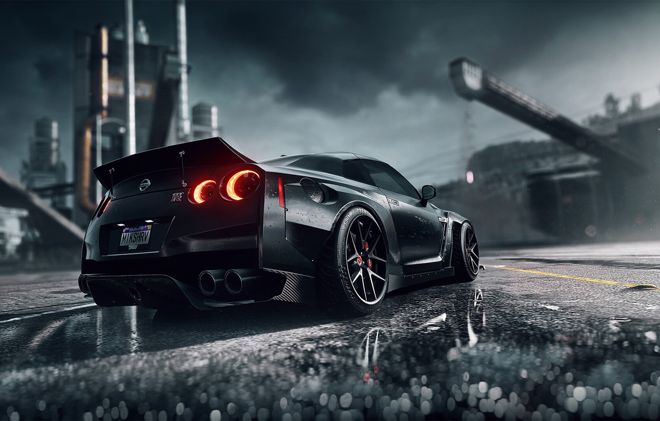 Photo Wallpaper Auto, Black, Machine, Nissan, Nfs, - Need For Speed Heat Hd - HD Wallpaper 