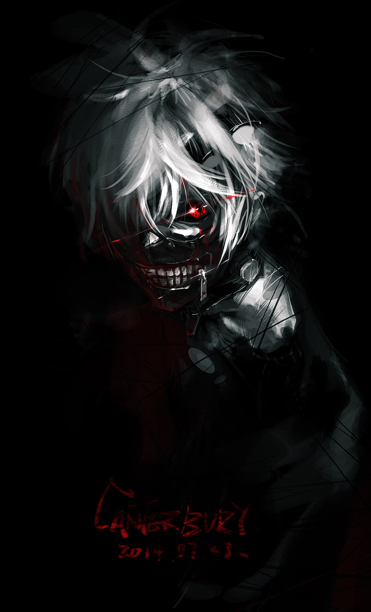 Portrait Display, Tokyo Ghoul, Kaneki Ken, Dark, Anime, - Iphone 7 Tokyo Ghoul Wallpaper Iphone - HD Wallpaper 