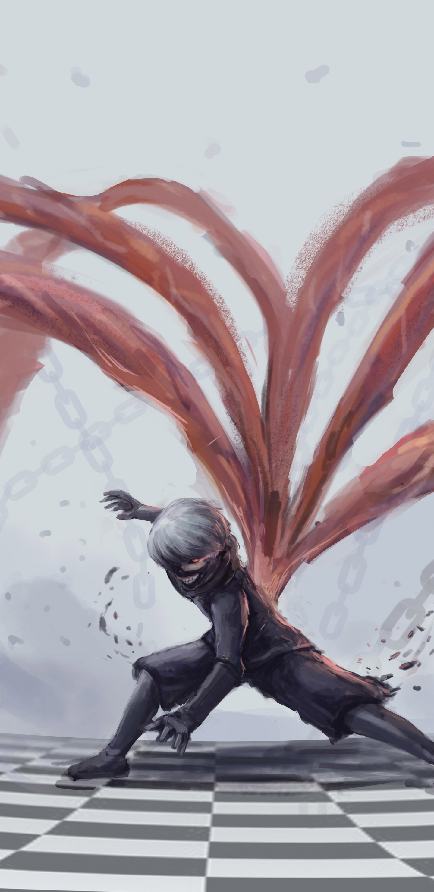 Tokyo Ghoul, Artwork, Ken Kaneki, Anime Boy, Wallpaper - Tokyo Ghoul Iphone X - HD Wallpaper 