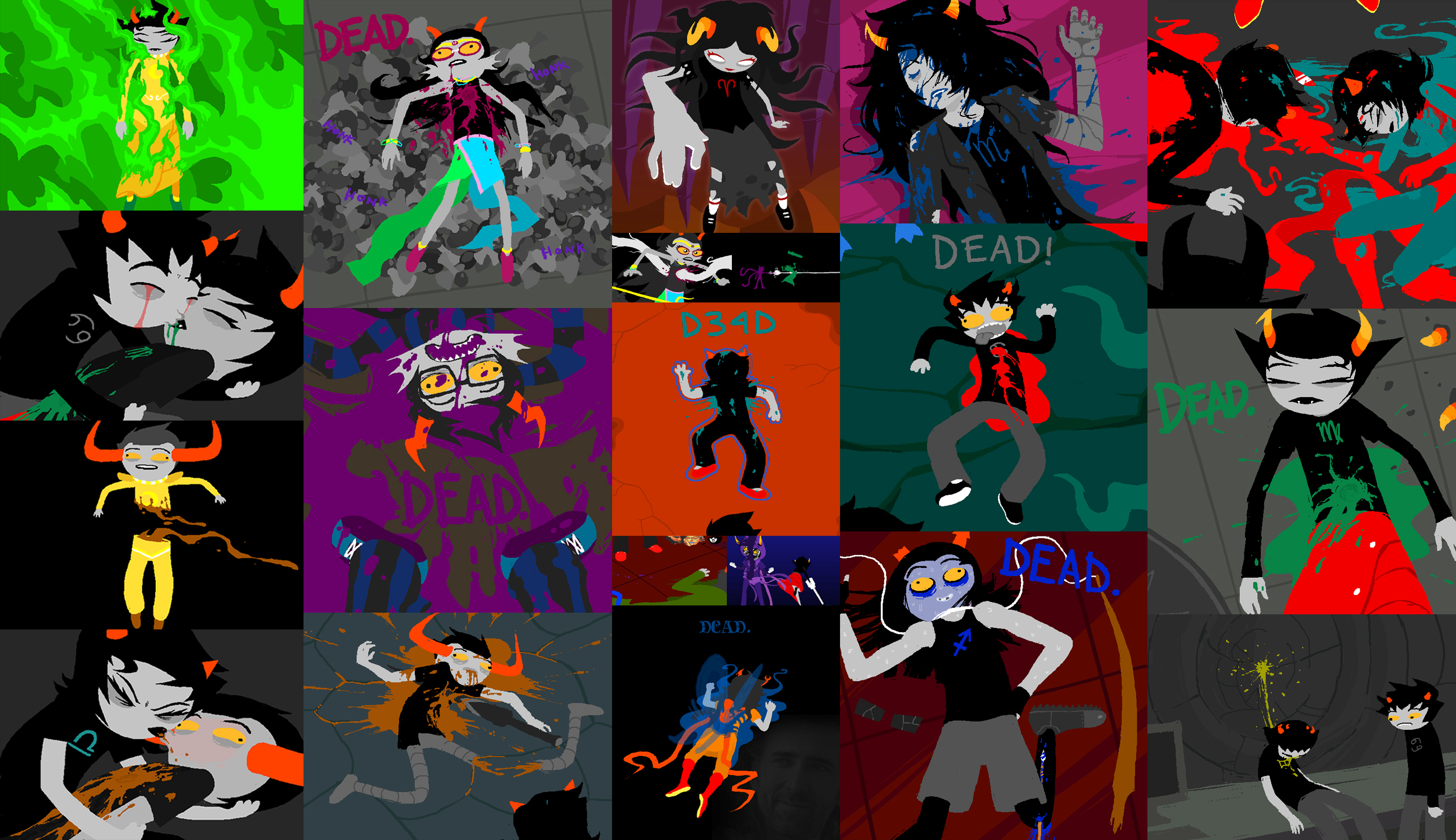 Dead Trolls - Homestuck Wallpaper Trolls - HD Wallpaper 