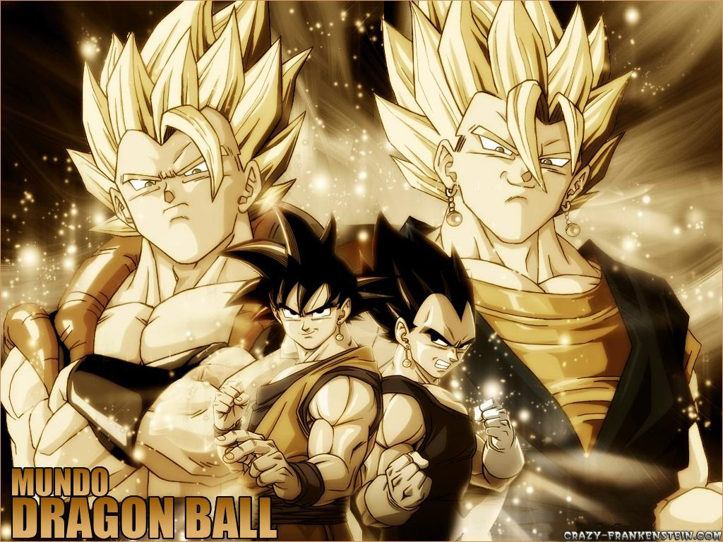 Gogeta And Super Vegito Wallpaper - Goku Vegeta Vegito Y Gogeta - HD Wallpaper 