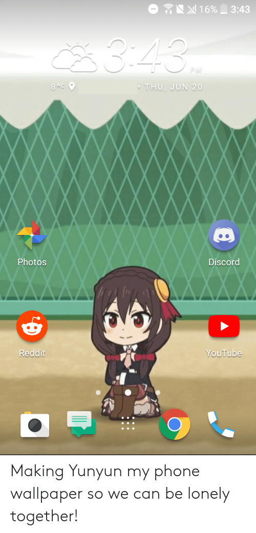 Anime, Phone, And Reddit - Yunyun Konosuba Isekai Quartet - HD Wallpaper 