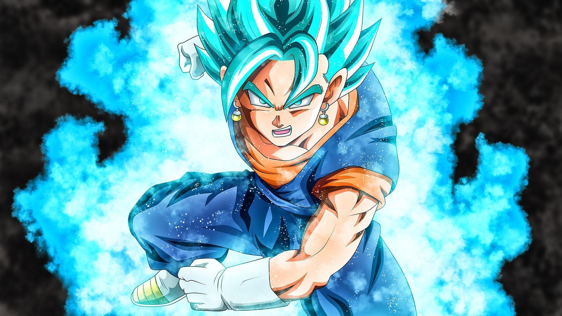 Vegito Blue Wallpaper - Vegito Super Saiyan Blue - HD Wallpaper 