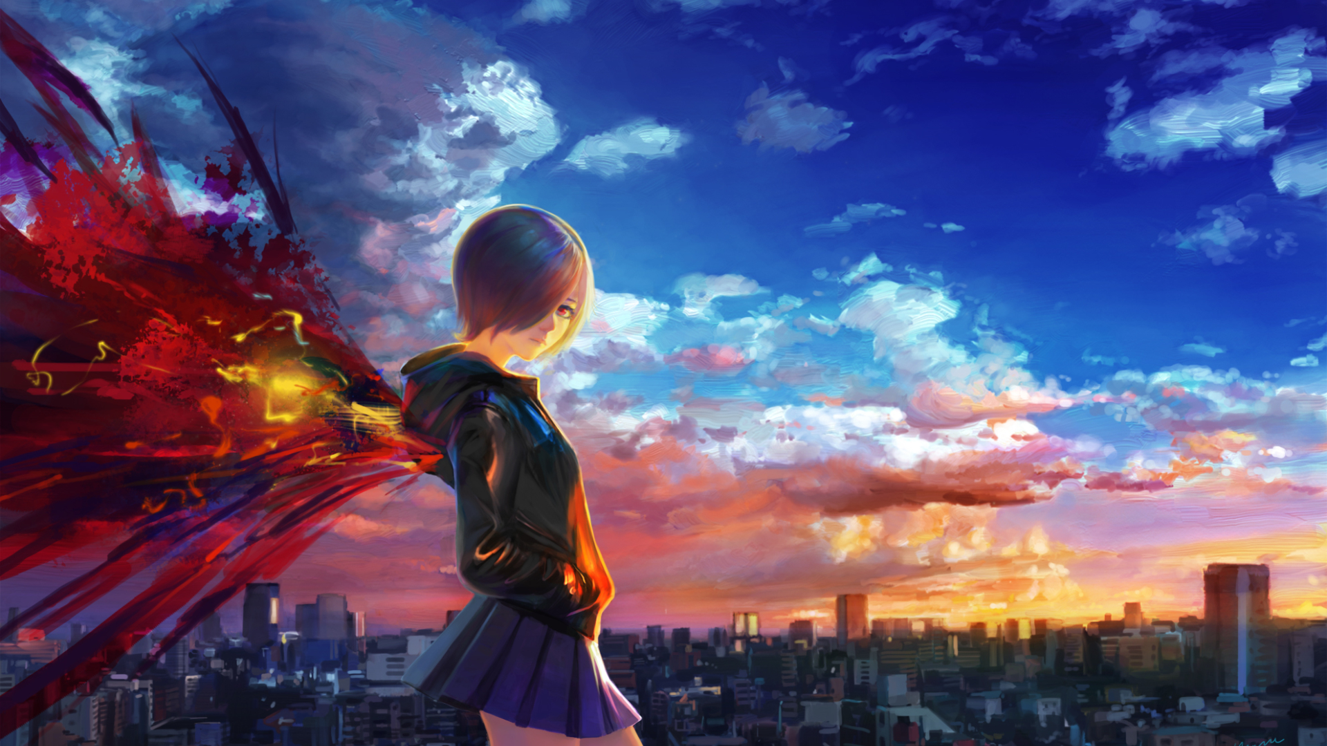 Tokyo Ghoul Hd Wallpaper 1920x108 Touka - HD Wallpaper 