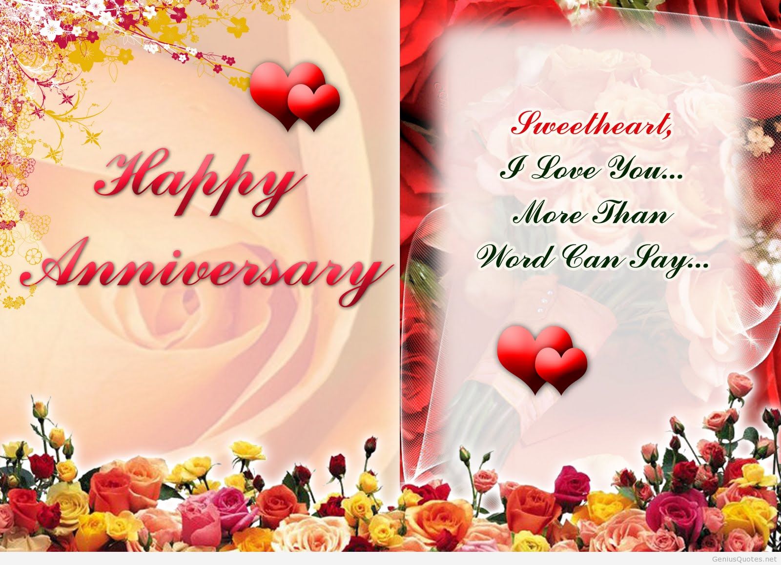 Happy Anniversary Hd Wallpaper With Quote Quote - Make Greeting Cards For Anniversary - HD Wallpaper 