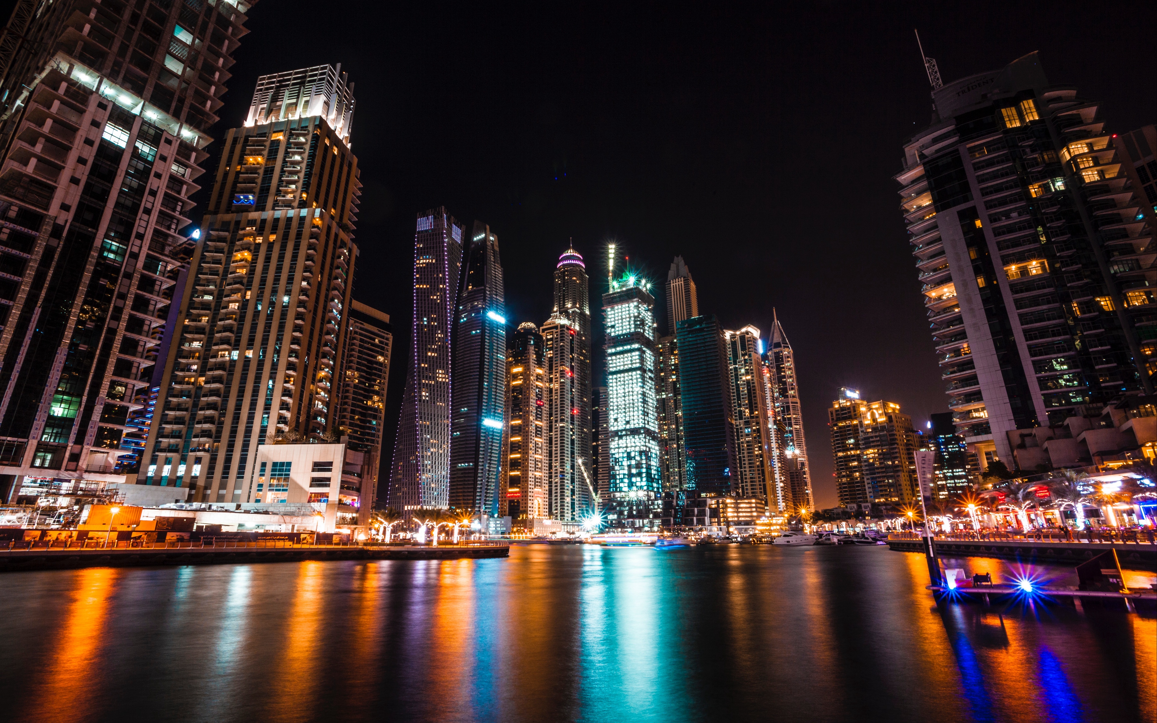 Wallpaper Dubai, United Arab Emirates, Skyscrapers, - HD Wallpaper 