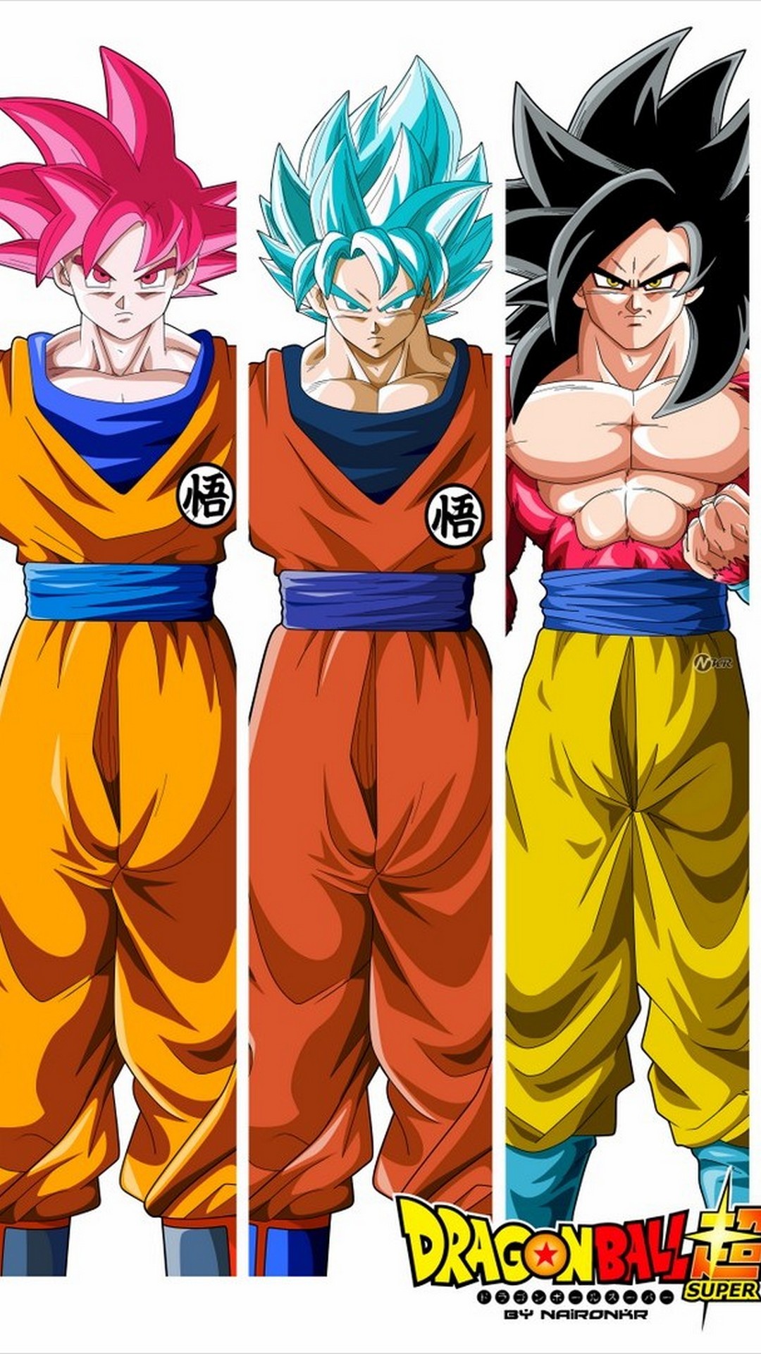 Android Wallpaper Hd Goku With Hd Resolution - All Of Gokus Forms - HD Wallpaper 