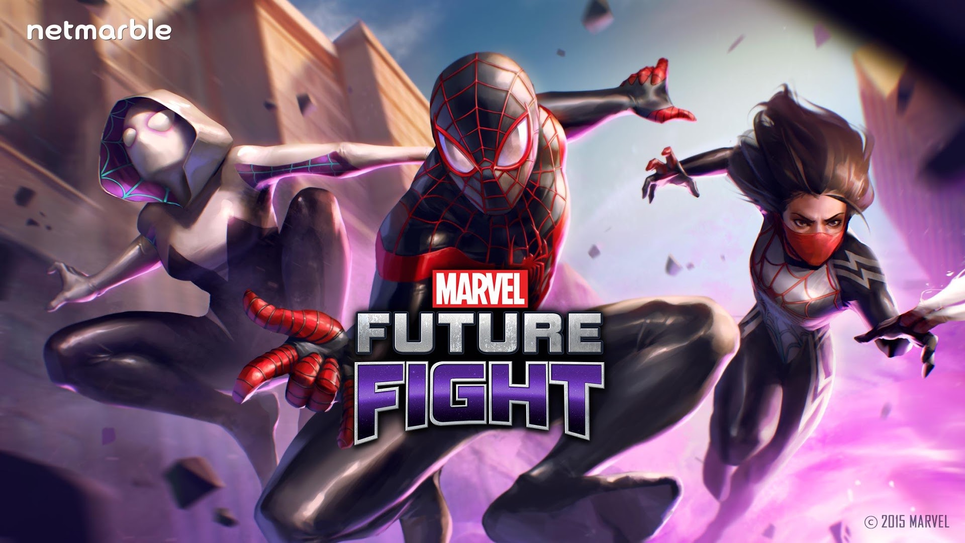 Marvel Future Fight Into The Spider Verse - HD Wallpaper 