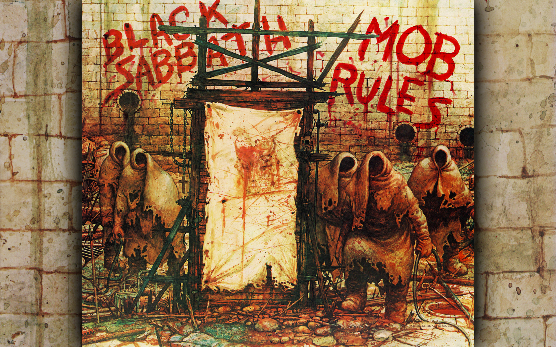 Black Sabbath Mob Rules Cover - HD Wallpaper 