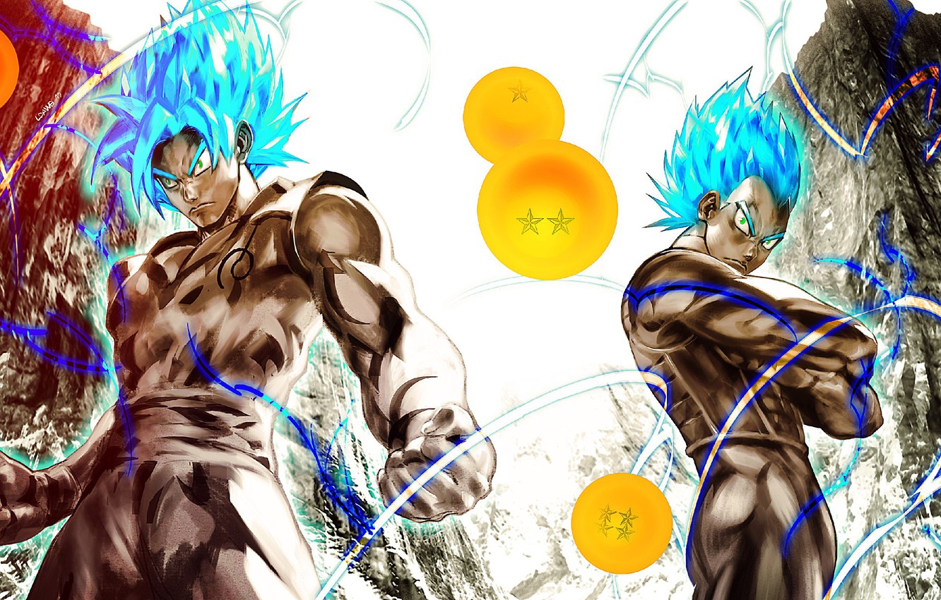 Photo Wallpaper Game, Anime, Manga, Japanese, Son Goku, - Dragon Ball Super Goku And Vegeta - HD Wallpaper 