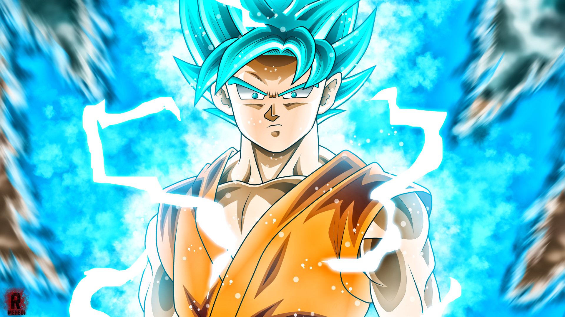 Super Saiyan God Hd Wallpaper - Dragon Ball Z Wallpaper Goku Super Saiyan God Blue - HD Wallpaper 