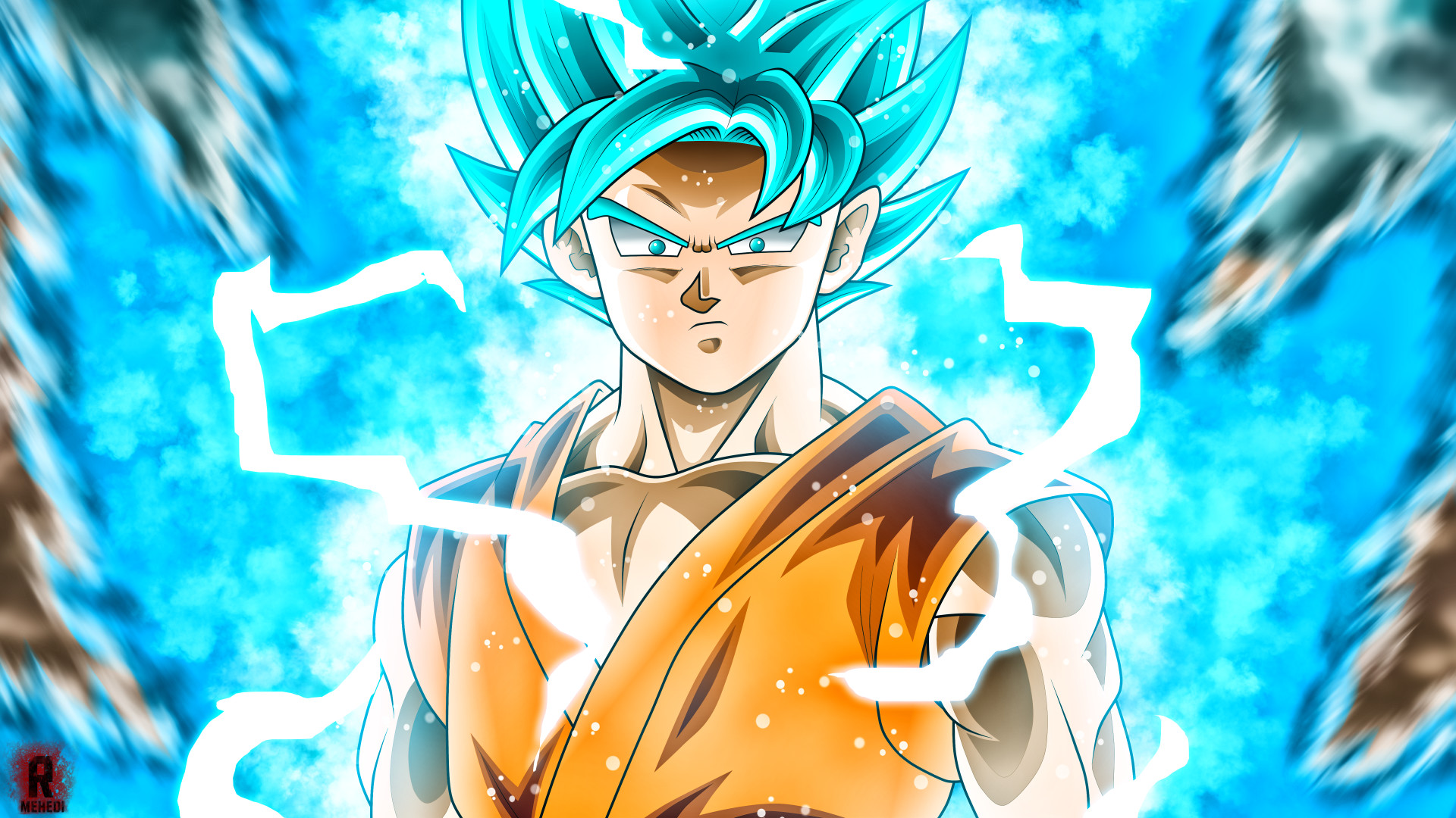 dragon ball z wallpaper goku super saiyan god