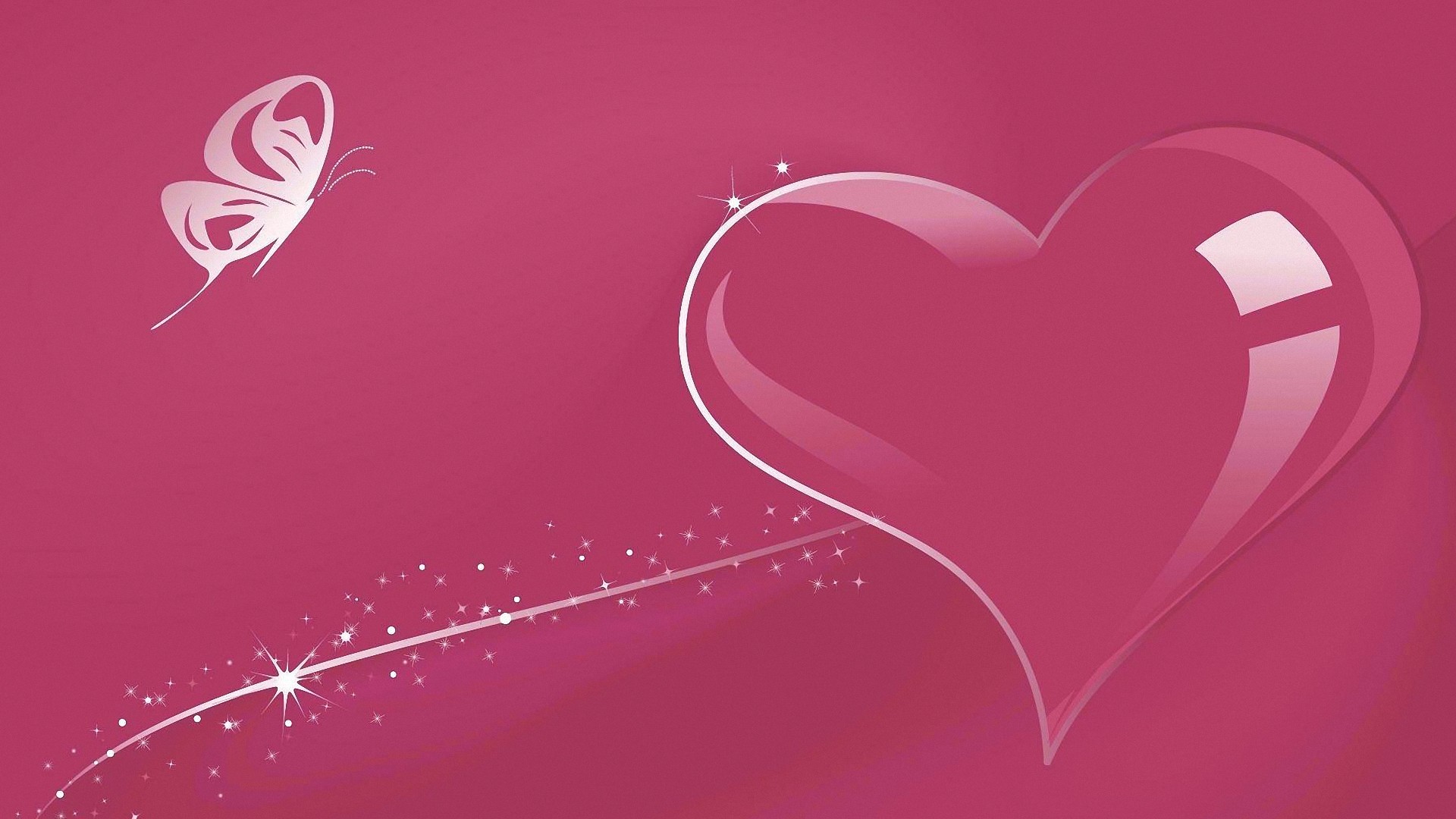 1920x1080, Glass Heart Pink Love Wallpapers Full Hd - Love Hd Background Wallpapers 1080p - HD Wallpaper 