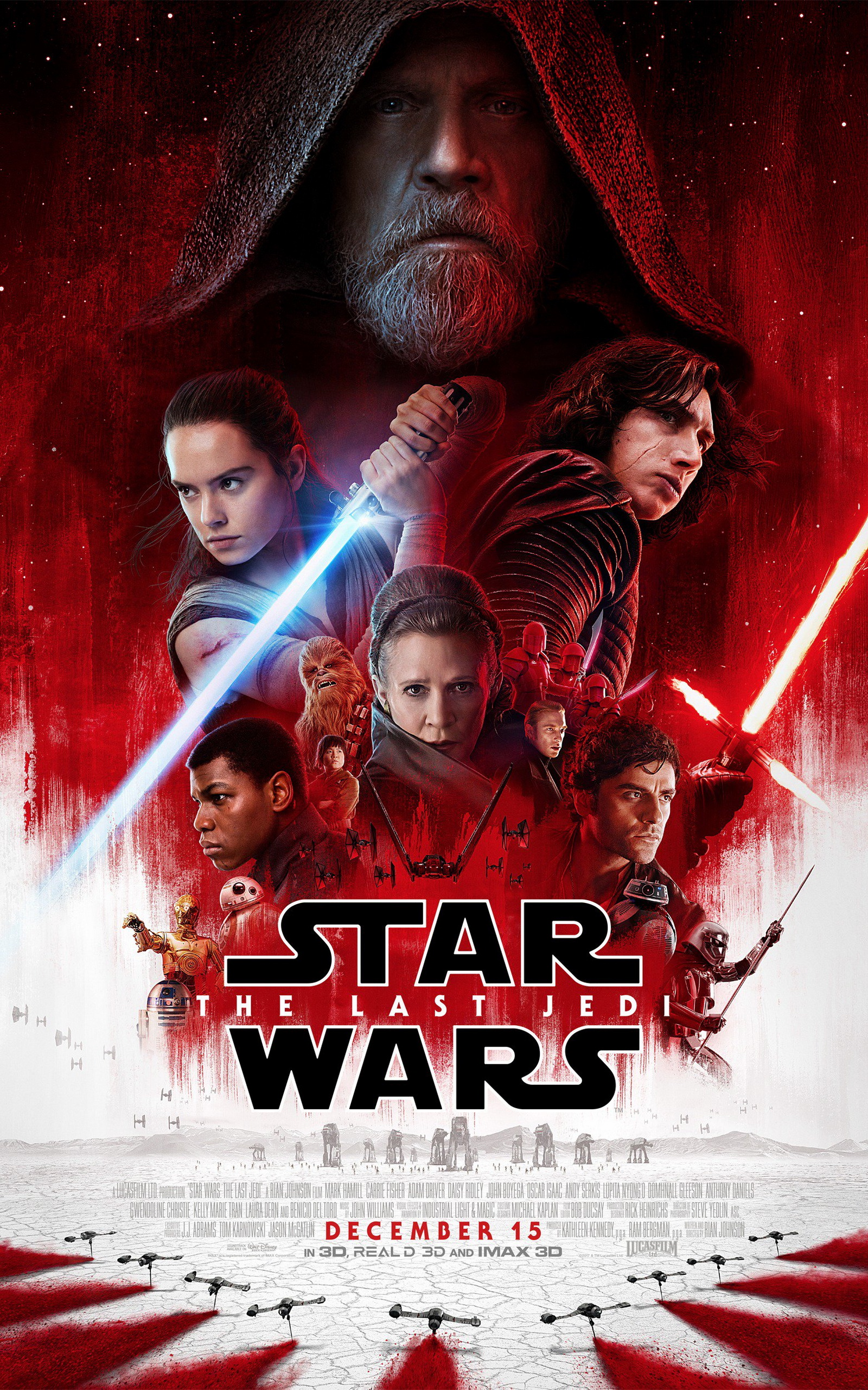 Last Jedi Poster Darth Vader - HD Wallpaper 