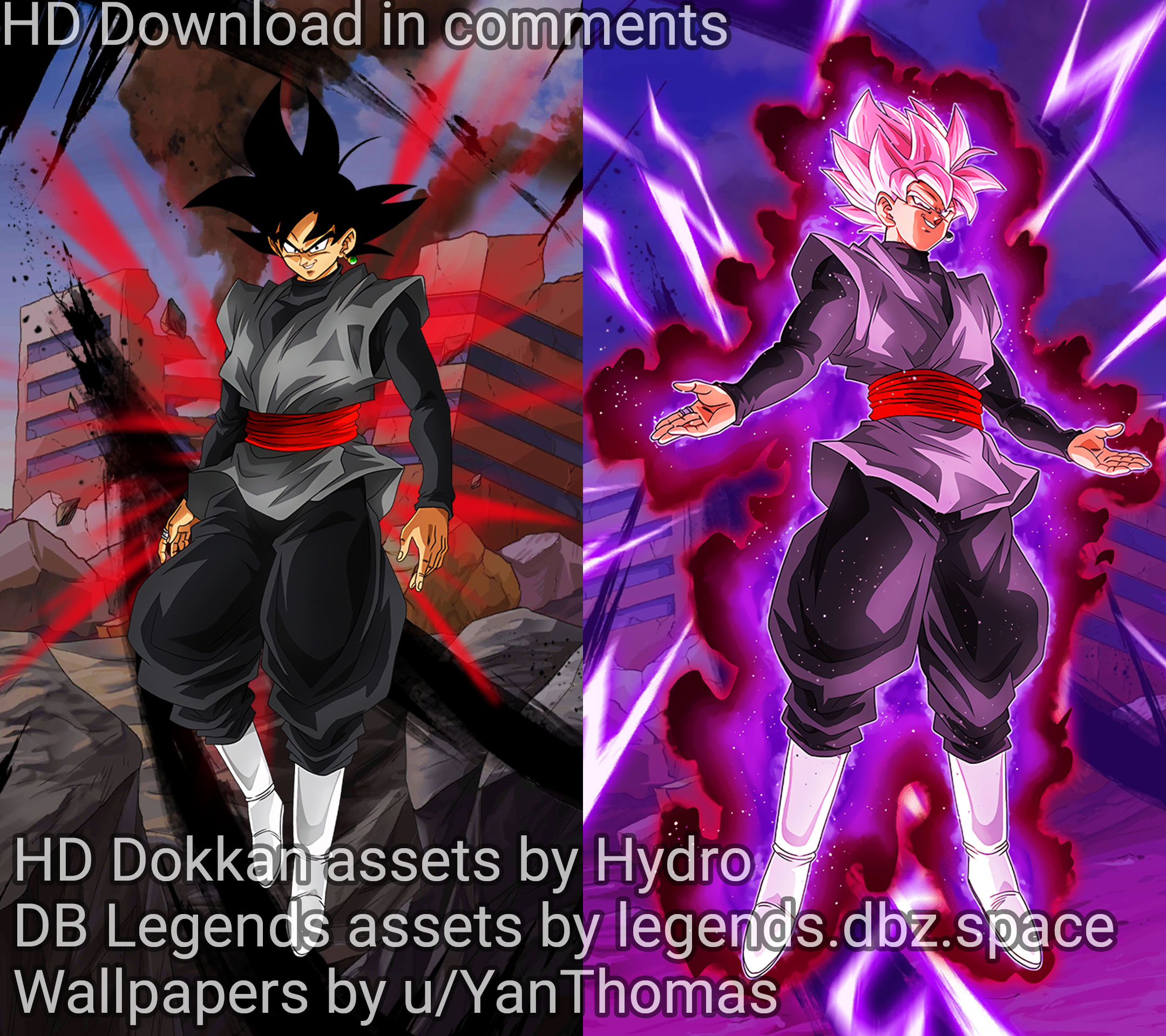 Goku Black Rose Transformed Dokkan - HD Wallpaper 