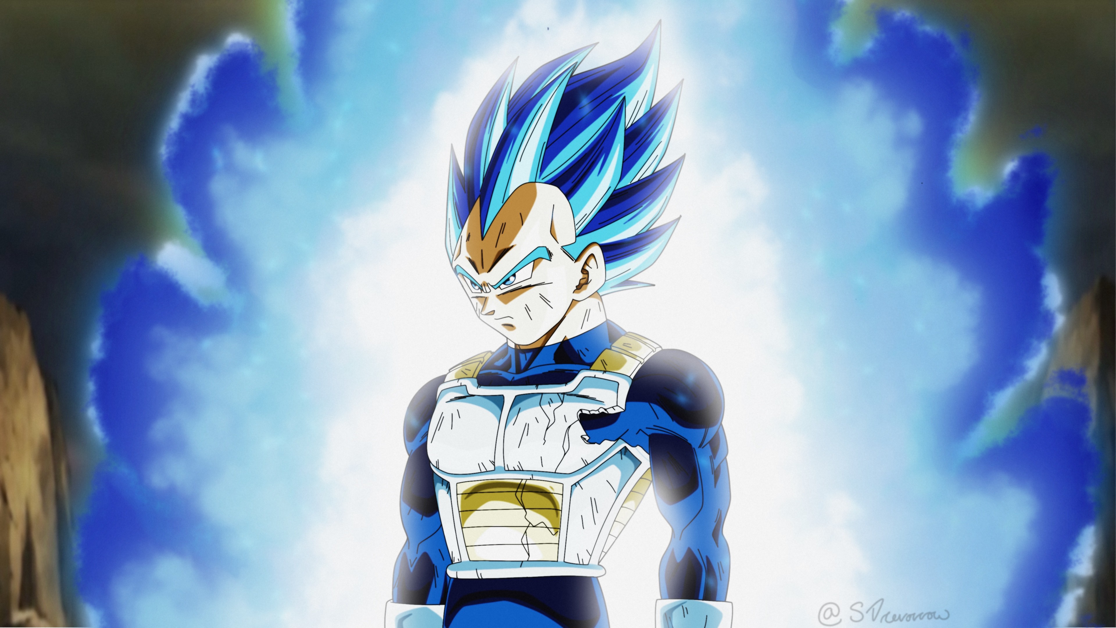 3840x2160, Vegeta S New Form By Dbztrev Vegeta S New - HD Wallpaper 