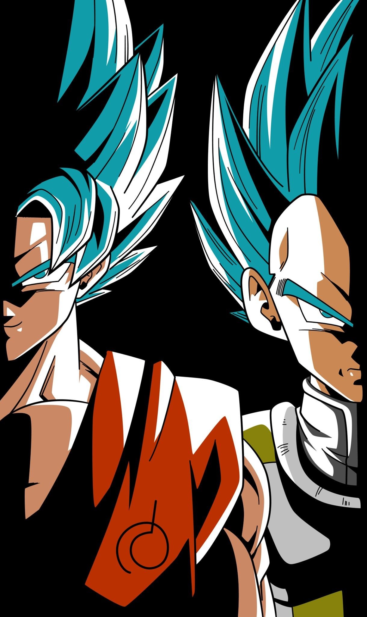 1220x2048, Goku And Vegeta From The Dragon Ball Super - Dragon Ball Super  Phone Wallpaper Hd - 1220x2048 Wallpaper 