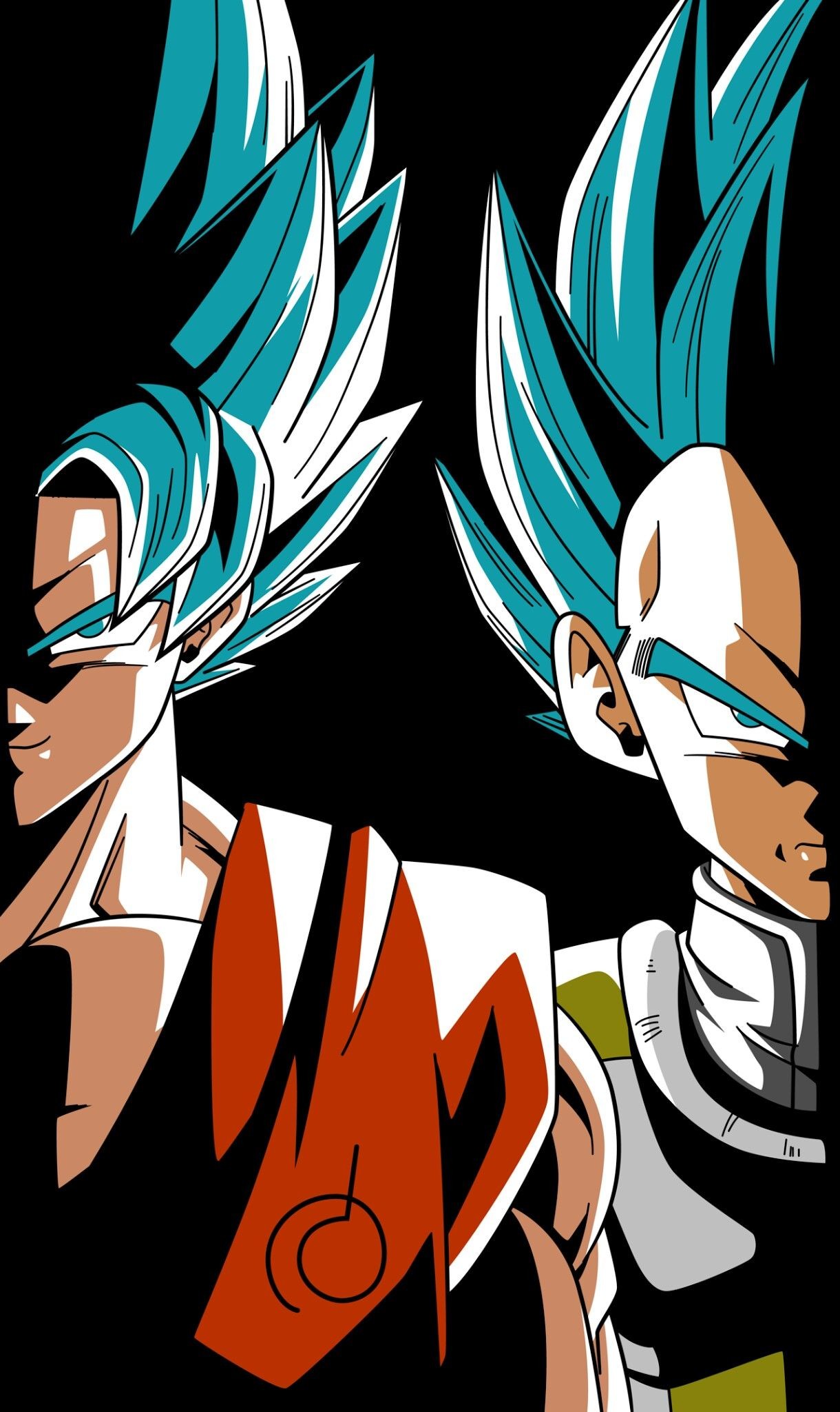 1220x2048, Goku And Vegeta From The Dragon Ball Super - Dragon Ball Super Phone Wallpaper Hd - HD Wallpaper 