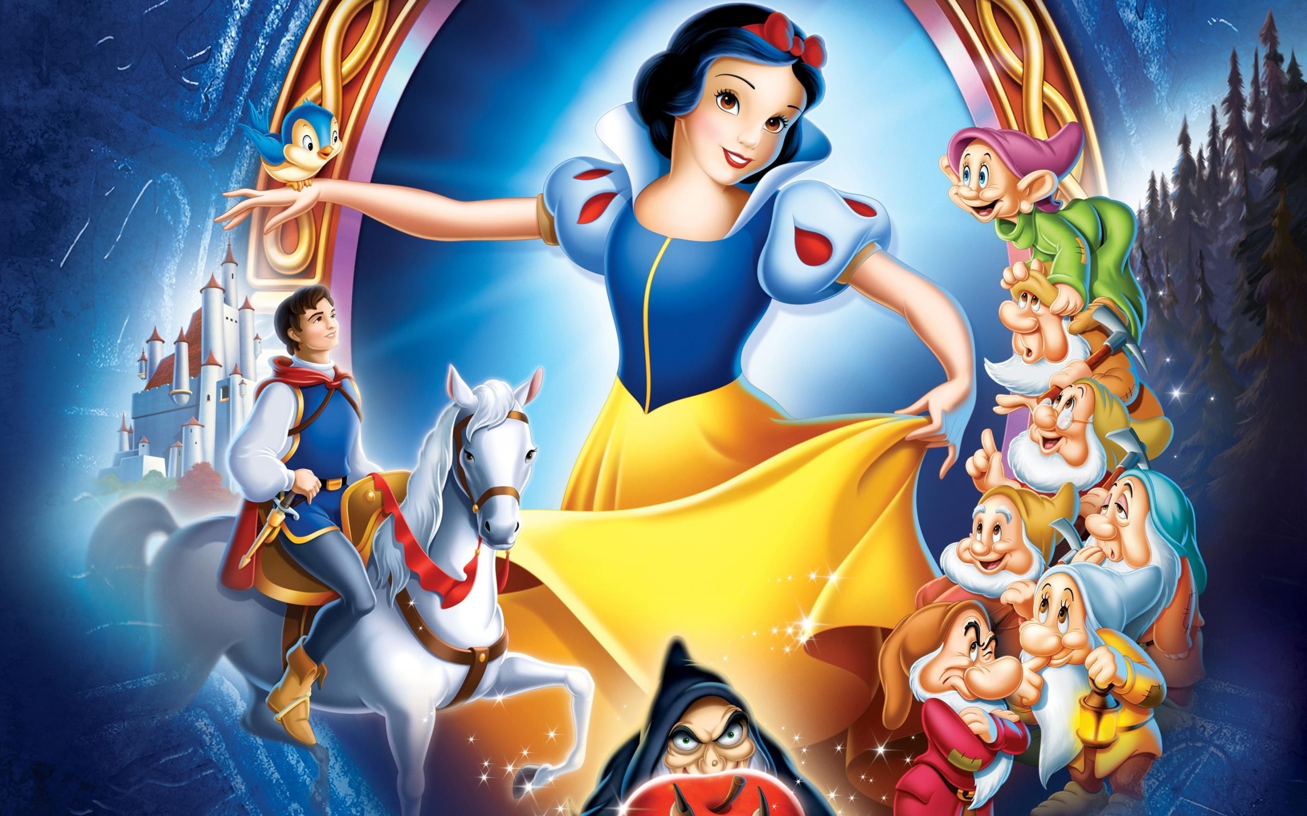 2560x1600, Disney Cartoon Snow White Hd Wallpaper Hd - White And The Seven Dwarfs - HD Wallpaper 