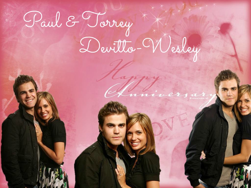 Paul & Torrey - Paul Wesley And Torrey Devitto - HD Wallpaper 