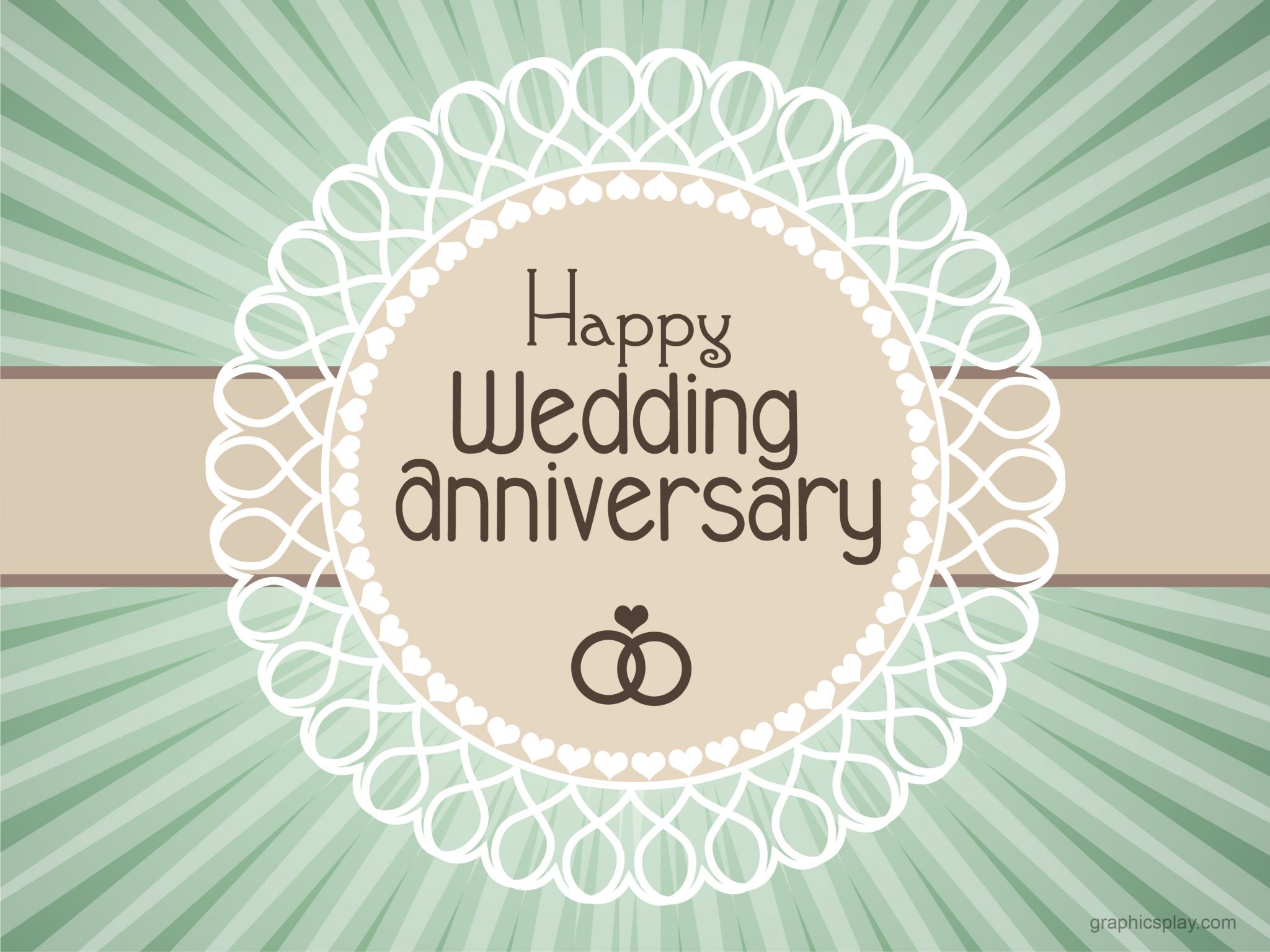 Happy Wedding Anniversary Simple - HD Wallpaper 