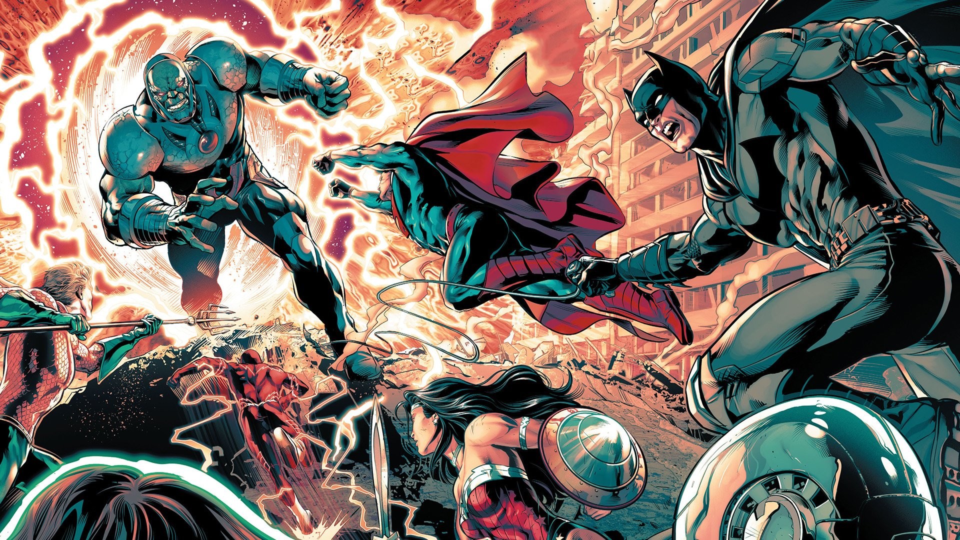 1920x1080, Comics - Justice League Vs Darkseid Comic - HD Wallpaper 