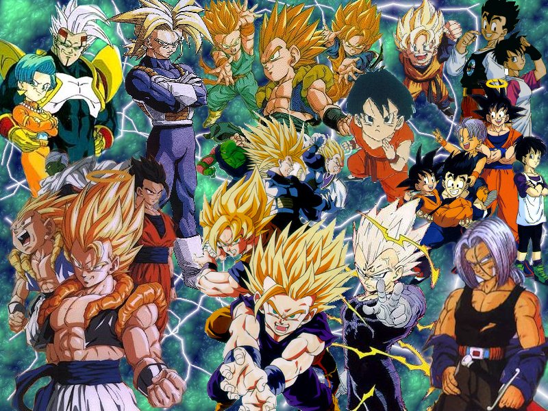 Dragon Ball Z Wallpaper - All Super Saiyans In One - HD Wallpaper 