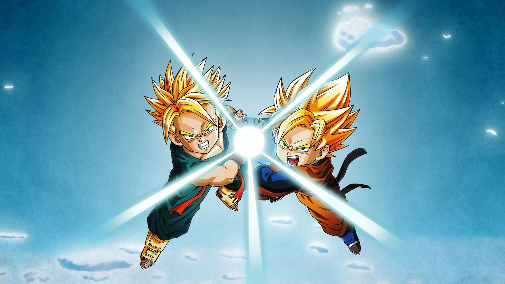 Trunks And Goten Hd - HD Wallpaper 