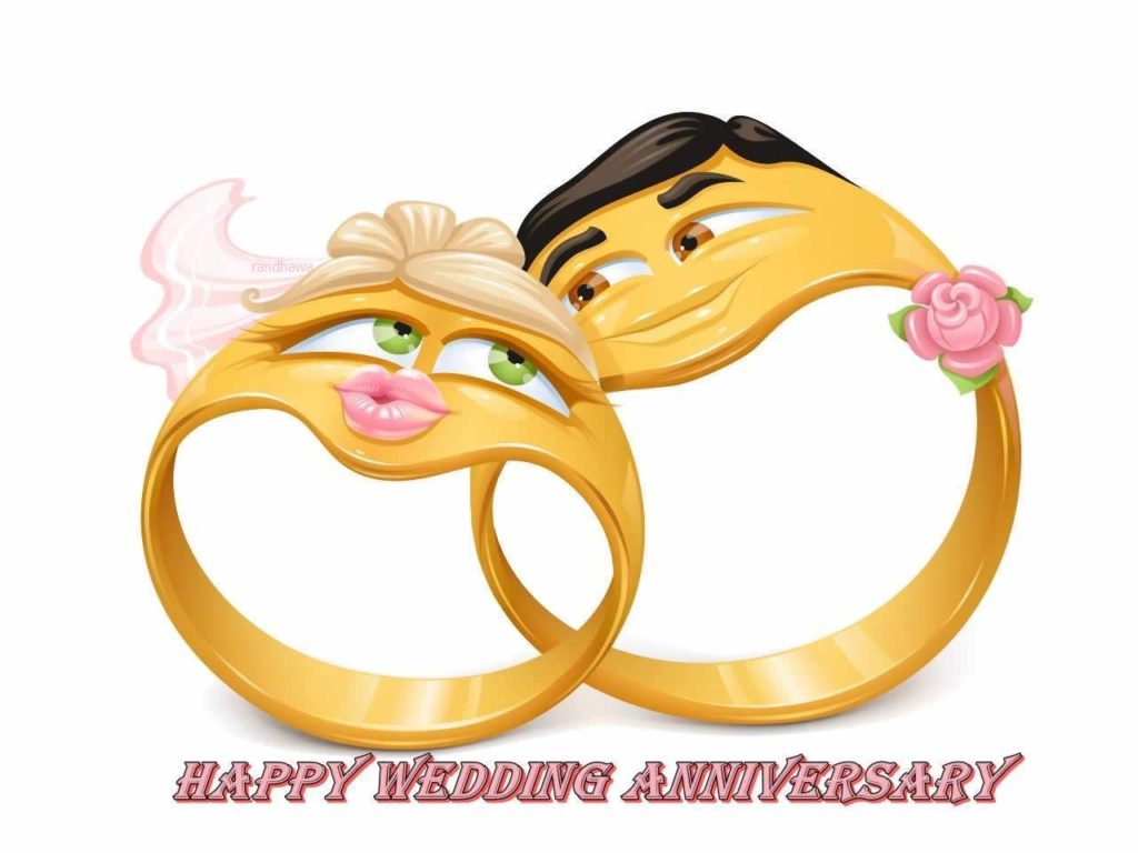 Happy Wedding Anniversary Rings - HD Wallpaper 