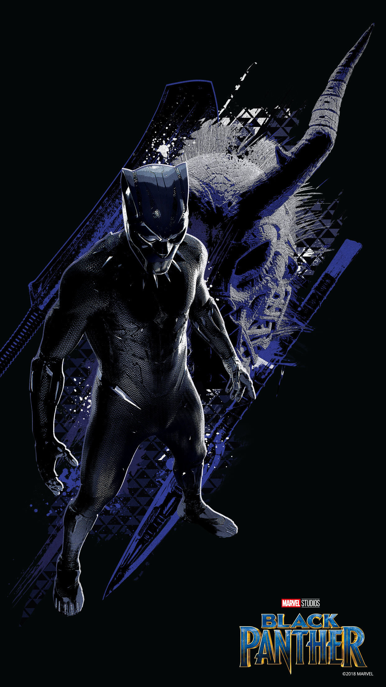 1242x2209, 
 Data Id 116832 
 Data Src /walls/full/5/6/9/116832 - Black Panther 2018 Hd - HD Wallpaper 