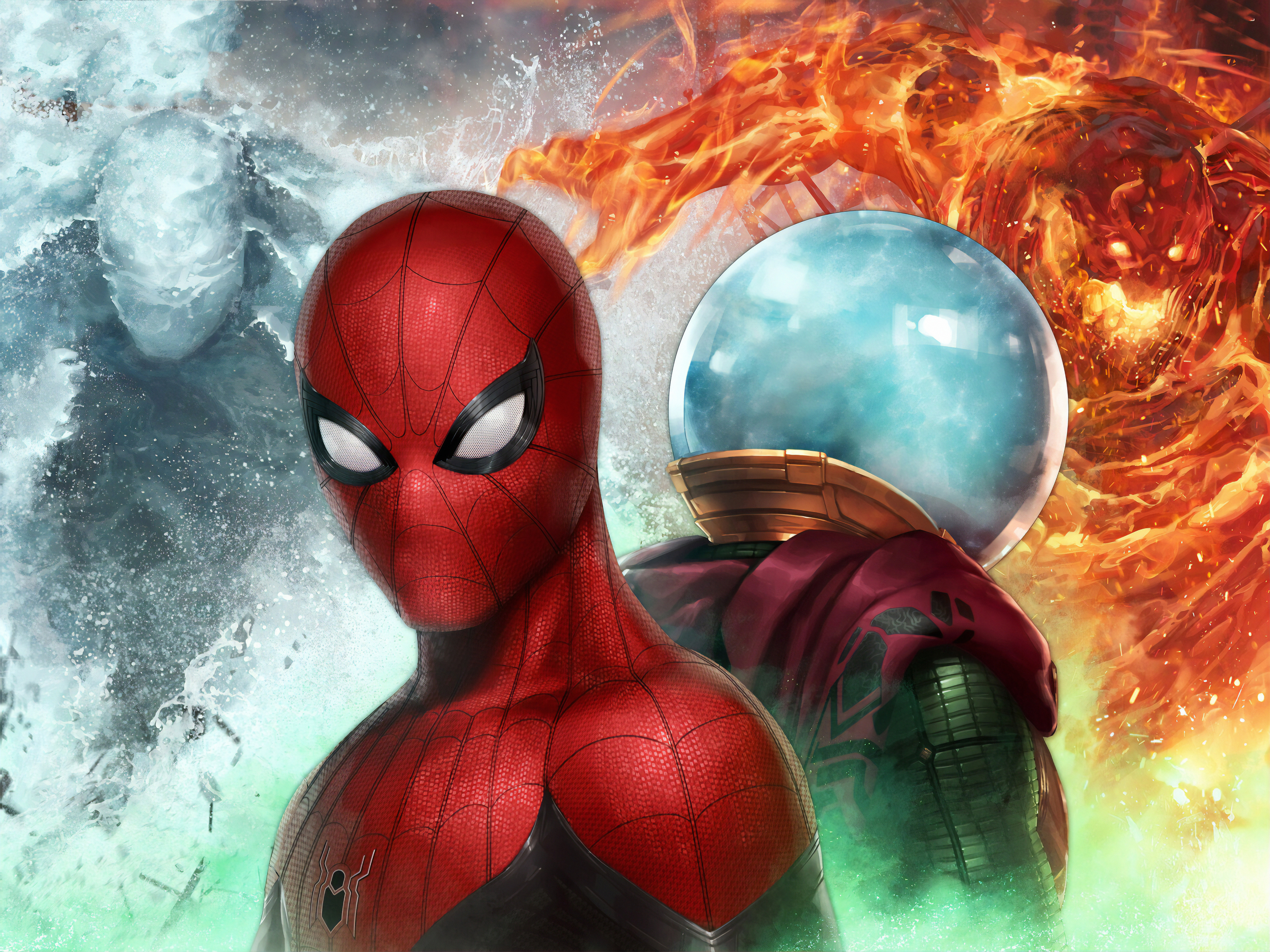 Marvel Future Fight Spider Man Far From Home - HD Wallpaper 